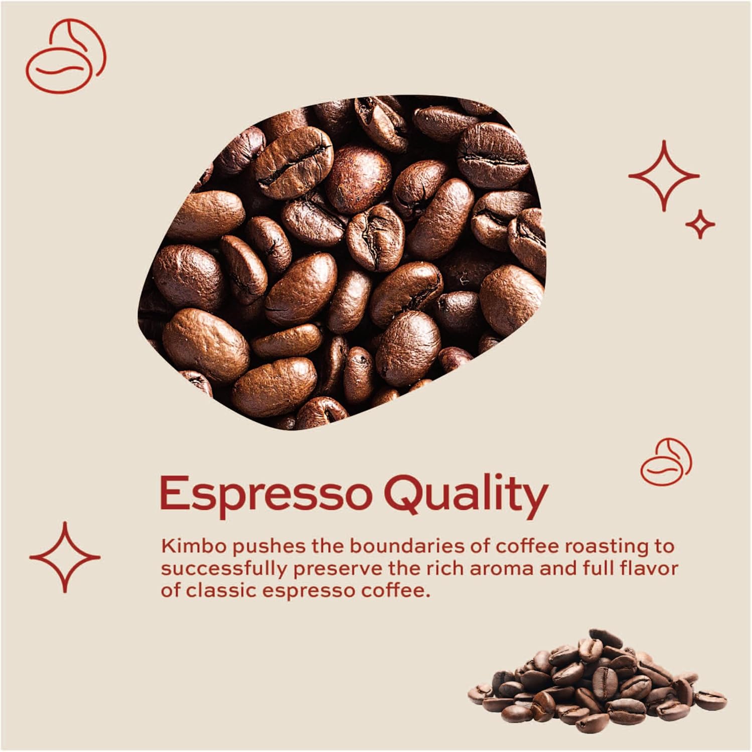 Kimbo Espresso Napoletano Whole Coffee Beans, Dark Roast, 1kg Bag 7