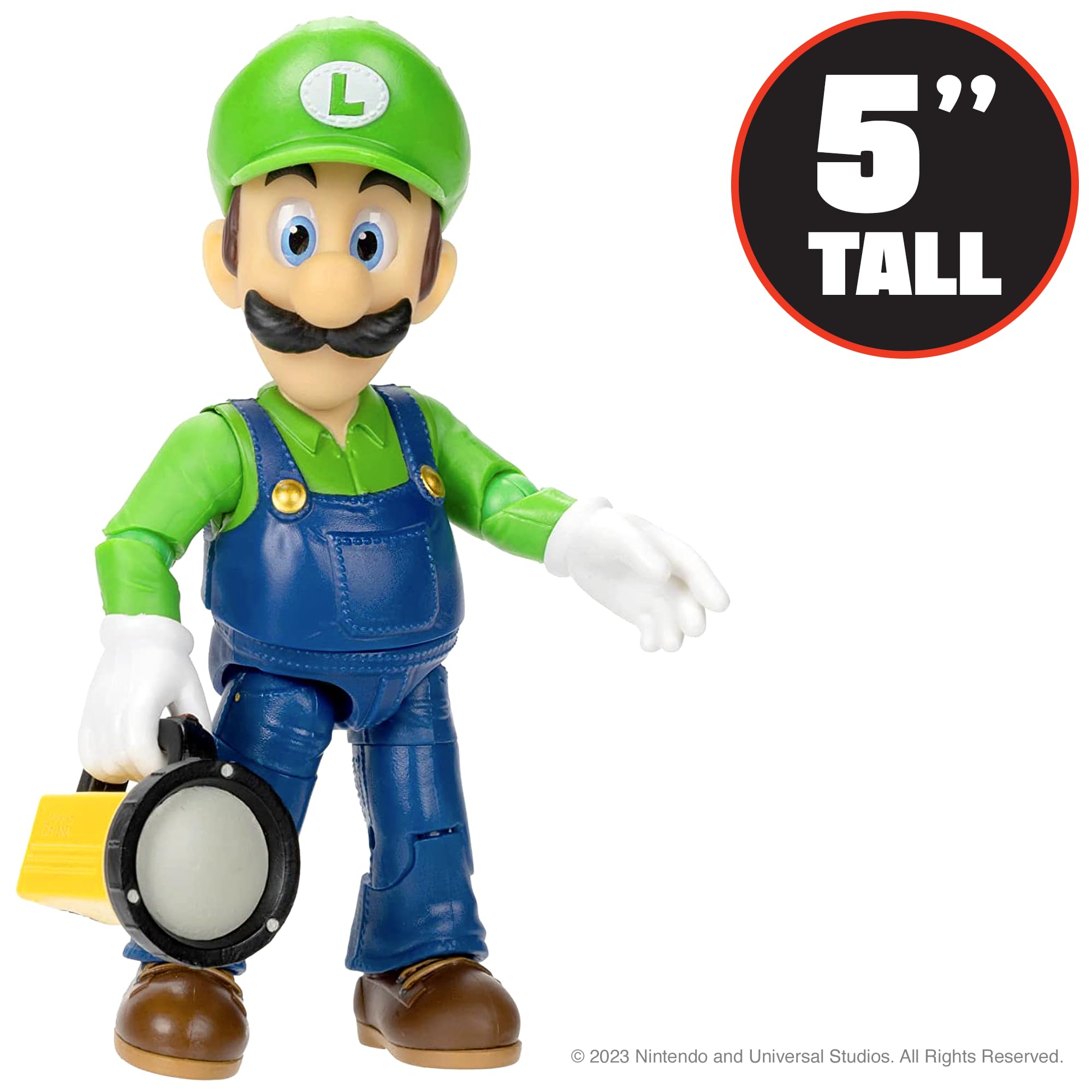 The Super Mario Bros. Movie - 5" Luigi Action Figure with Flashlight Accessory 10