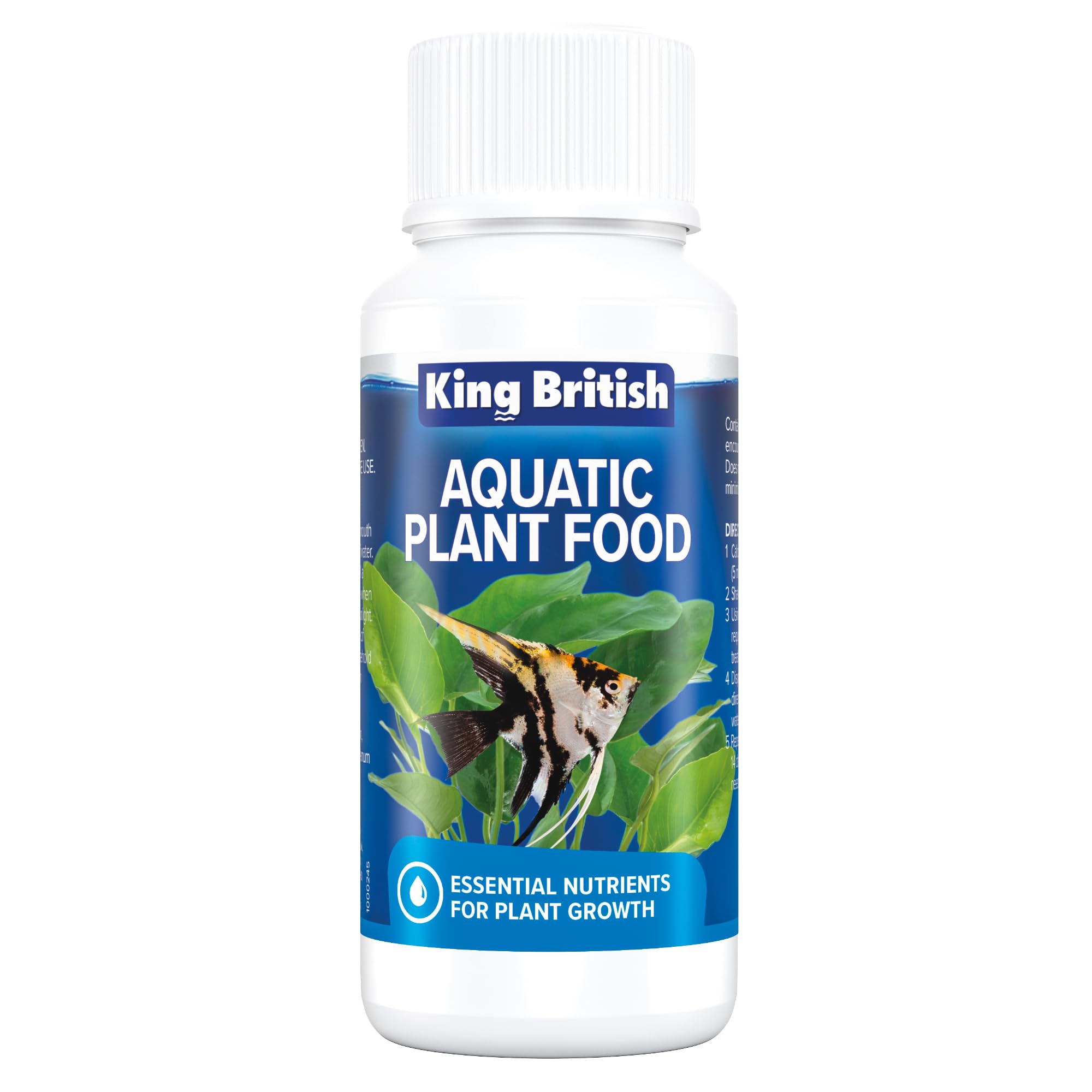 King British Aquatic Plant Food - Nutrient Rich Growth Booster | 100ml Liquid | No Nitrate/Phosphate
