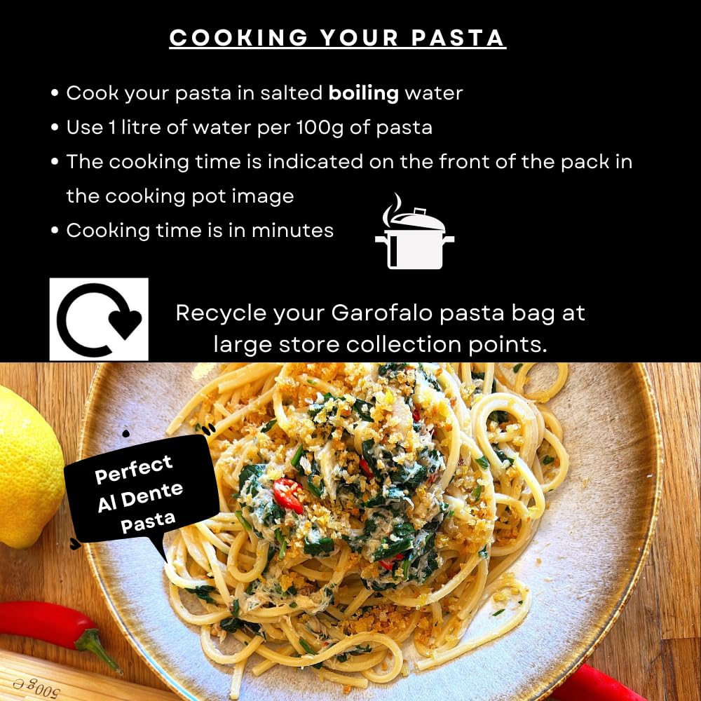 Garofalo Spaghetti Alla Chitarra - Bronze Die Cut, High Protein Durum Wheat | 500g 5