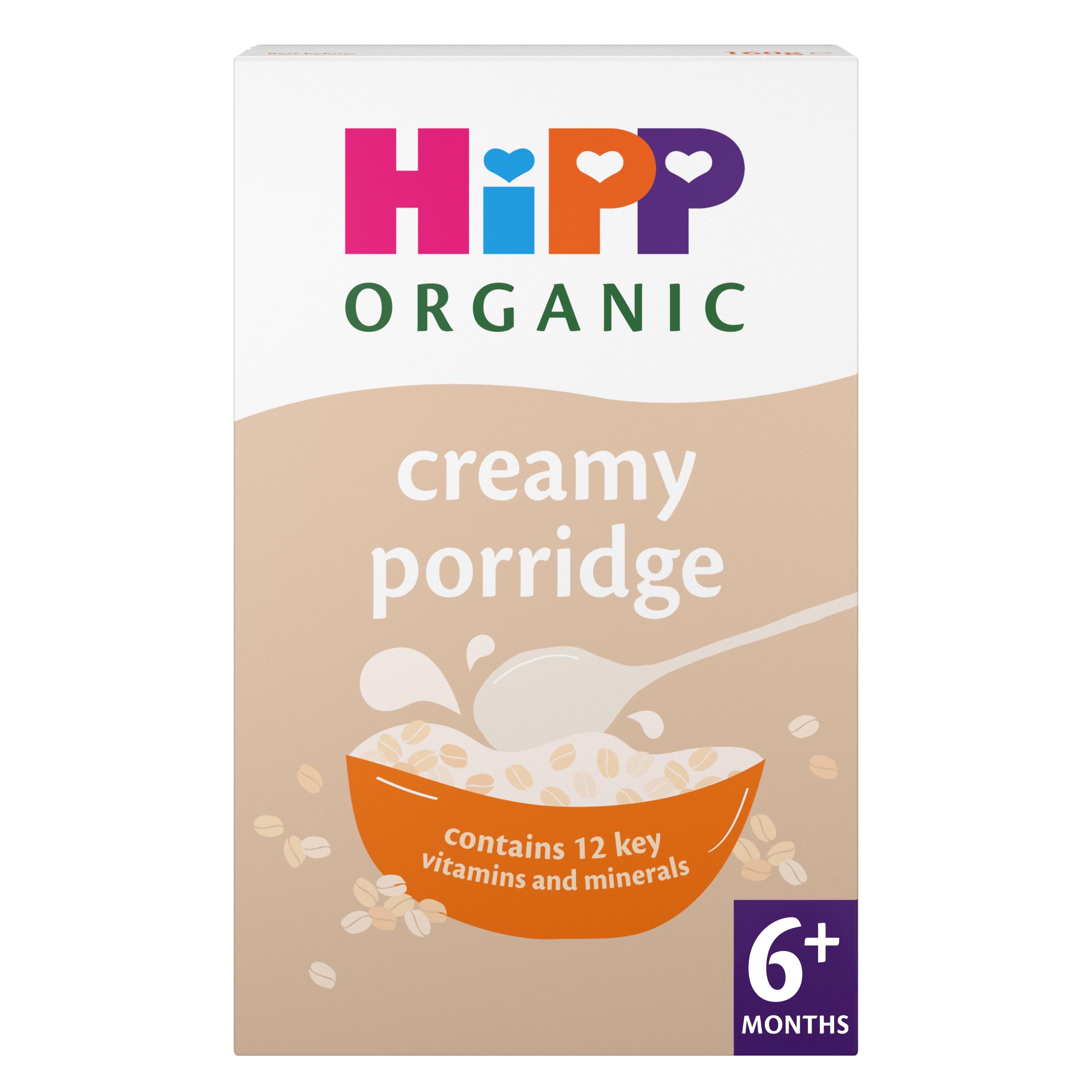 HiPP Organic Creamy Porridge - 6+ Months, 160g (Pack of 4)