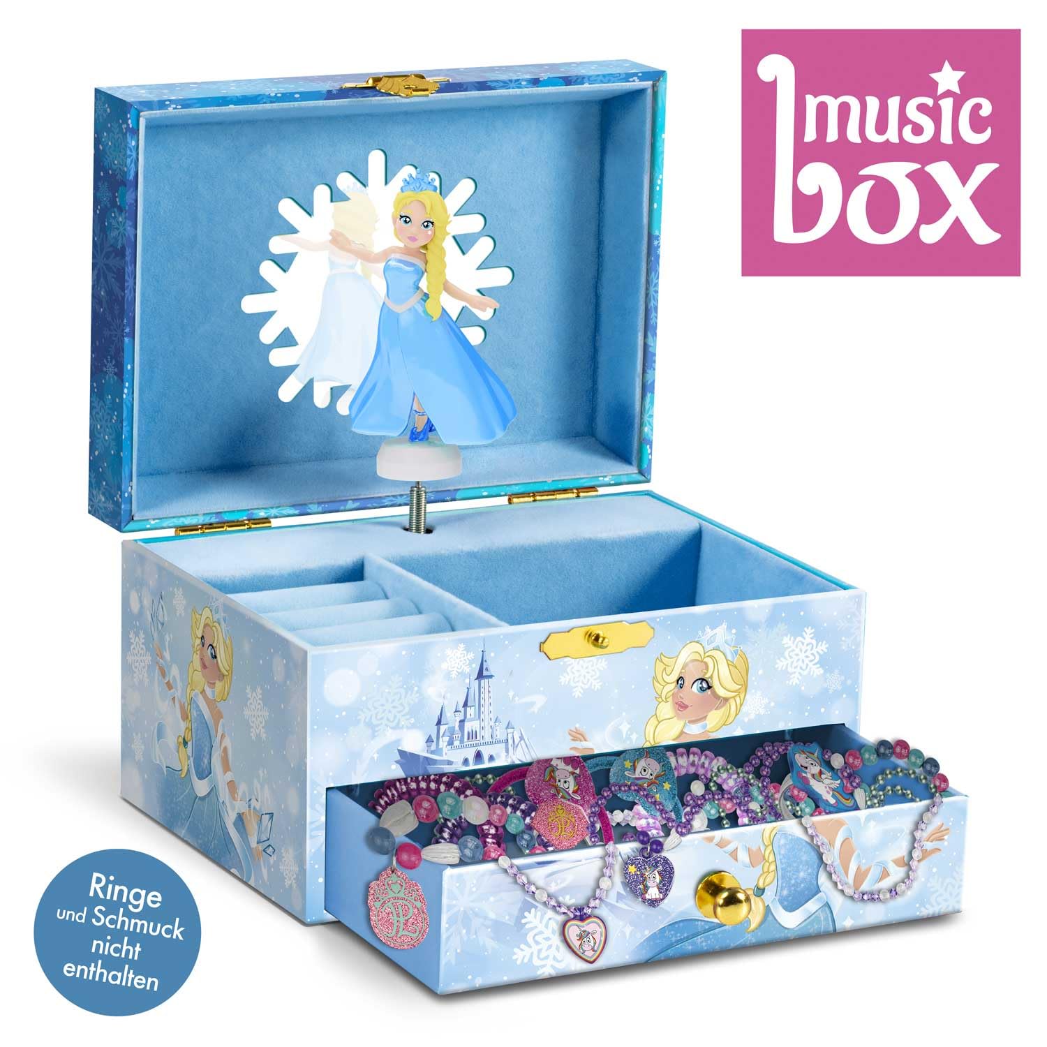 CRAZE Music Box Princess - Musical Jewellery Box with Spinning Ballerina, Mirror & Secret Drawer 9