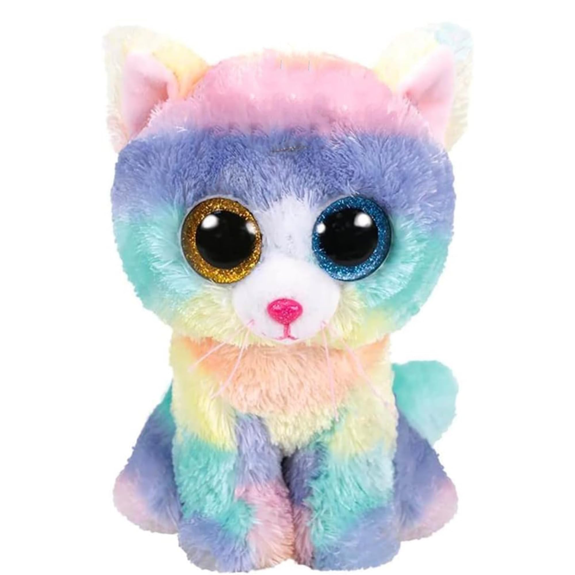 TY Heather the Cat 36250 Beanie Baby Plush Toy - 15cm Multicolored Collectible