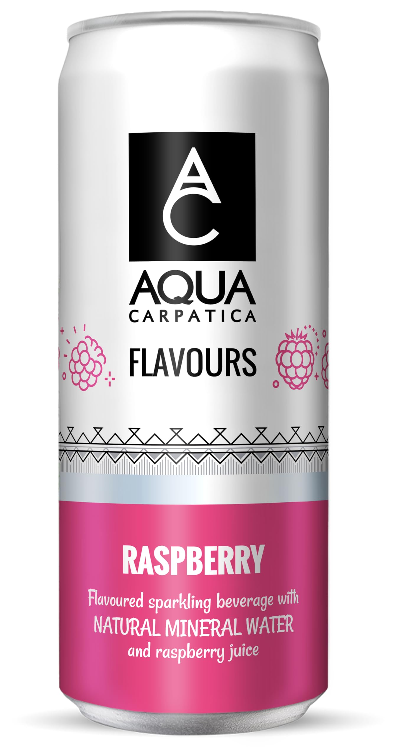 Aqua Carpatica Sparkling Raspberry Flavoured Water - 4 x 330ml Pack | No Added Sugar 2