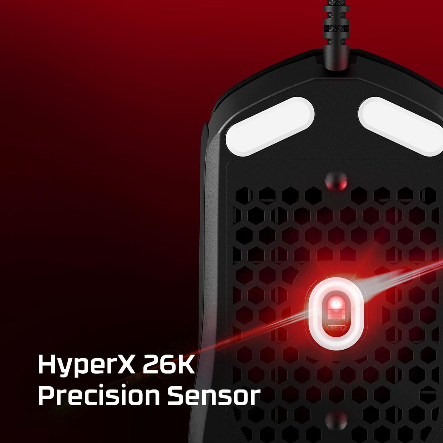 HyperX Pulsefire Haste 2 Gaming Mouse – Ultra-Light 53g with 26K Sensor, 8000Hz Polling, RGB, 6 Programmable Buttons 6
