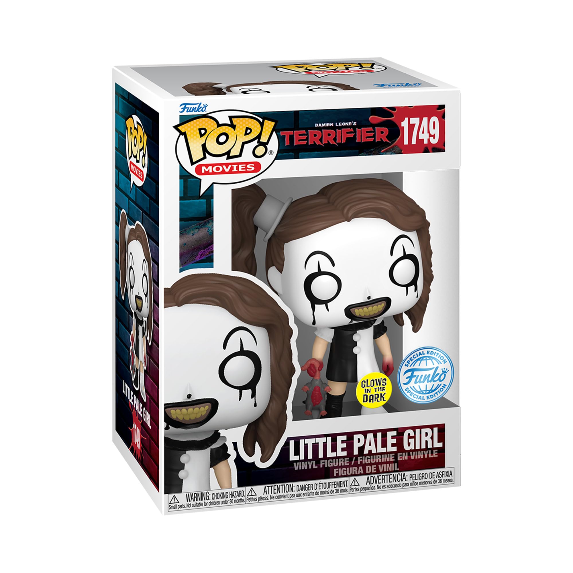 Funko Pop! Movies: Terrifier - Little Pale Girl Glow in the Dark Vinyl Figure 1