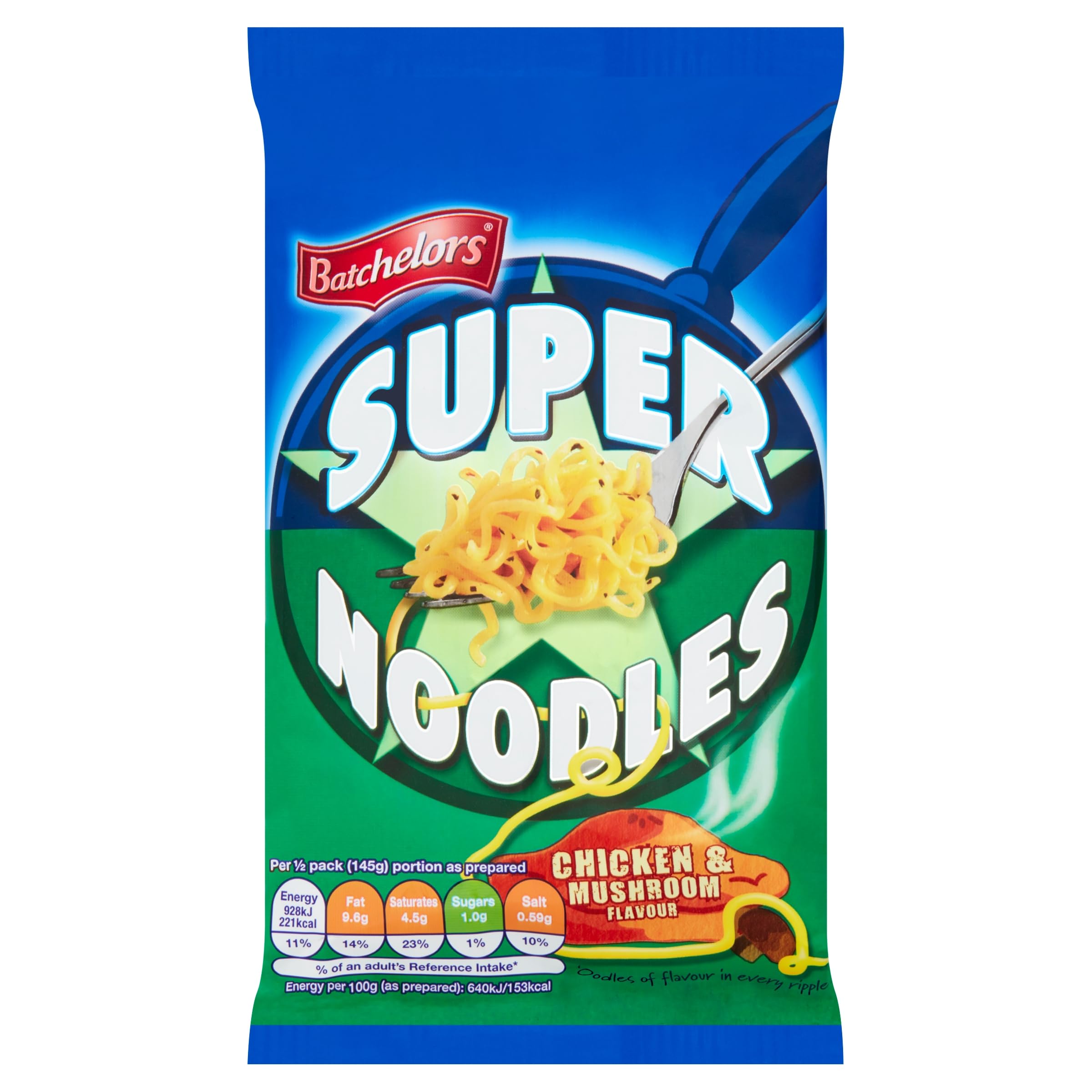 Batchelors Super Noodles Chicken & Mushroom Flavour - Instant Meal | 90g Pack 2