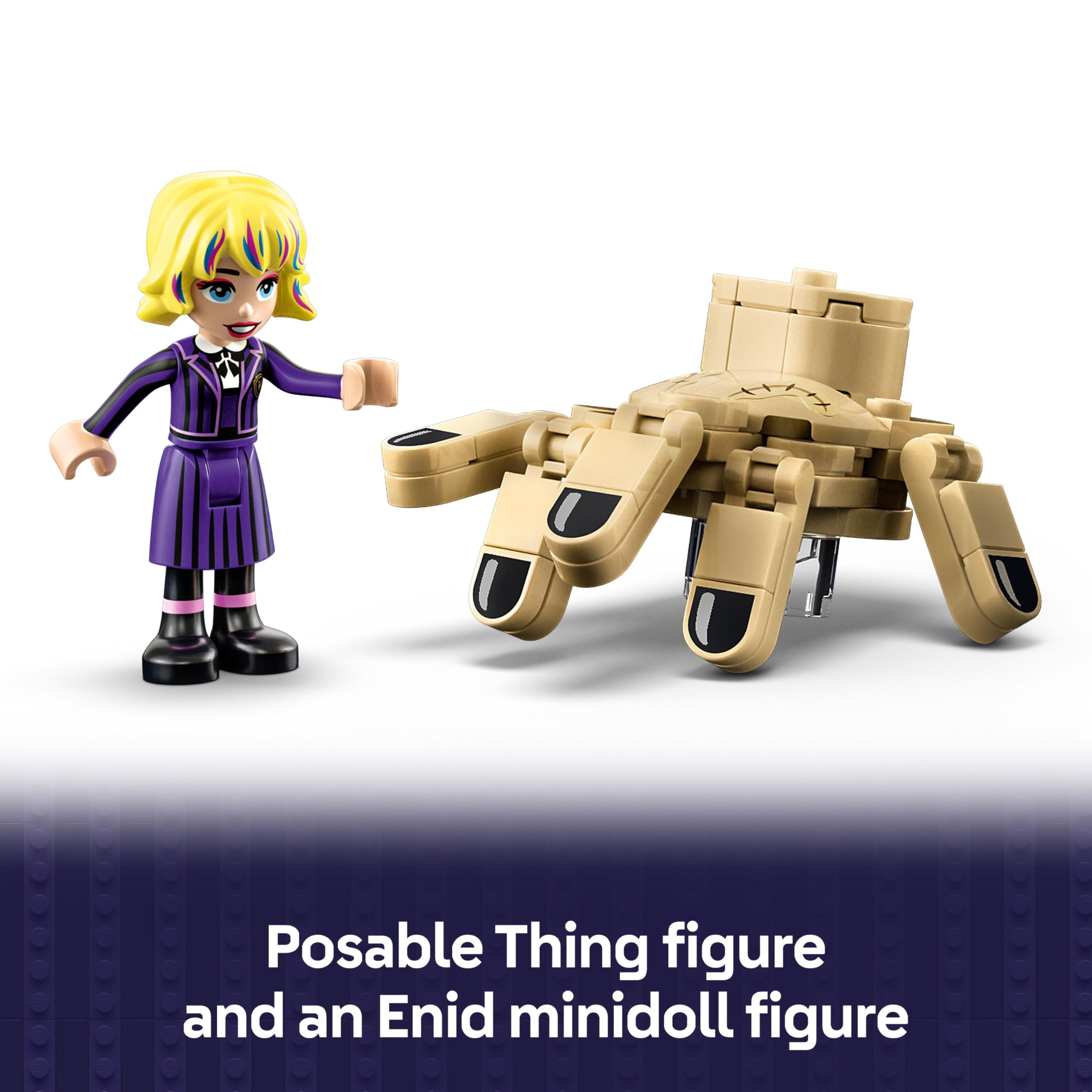LEGO Wednesday Thing's Apartment - Play & Display Set with Enid Mini Doll 13