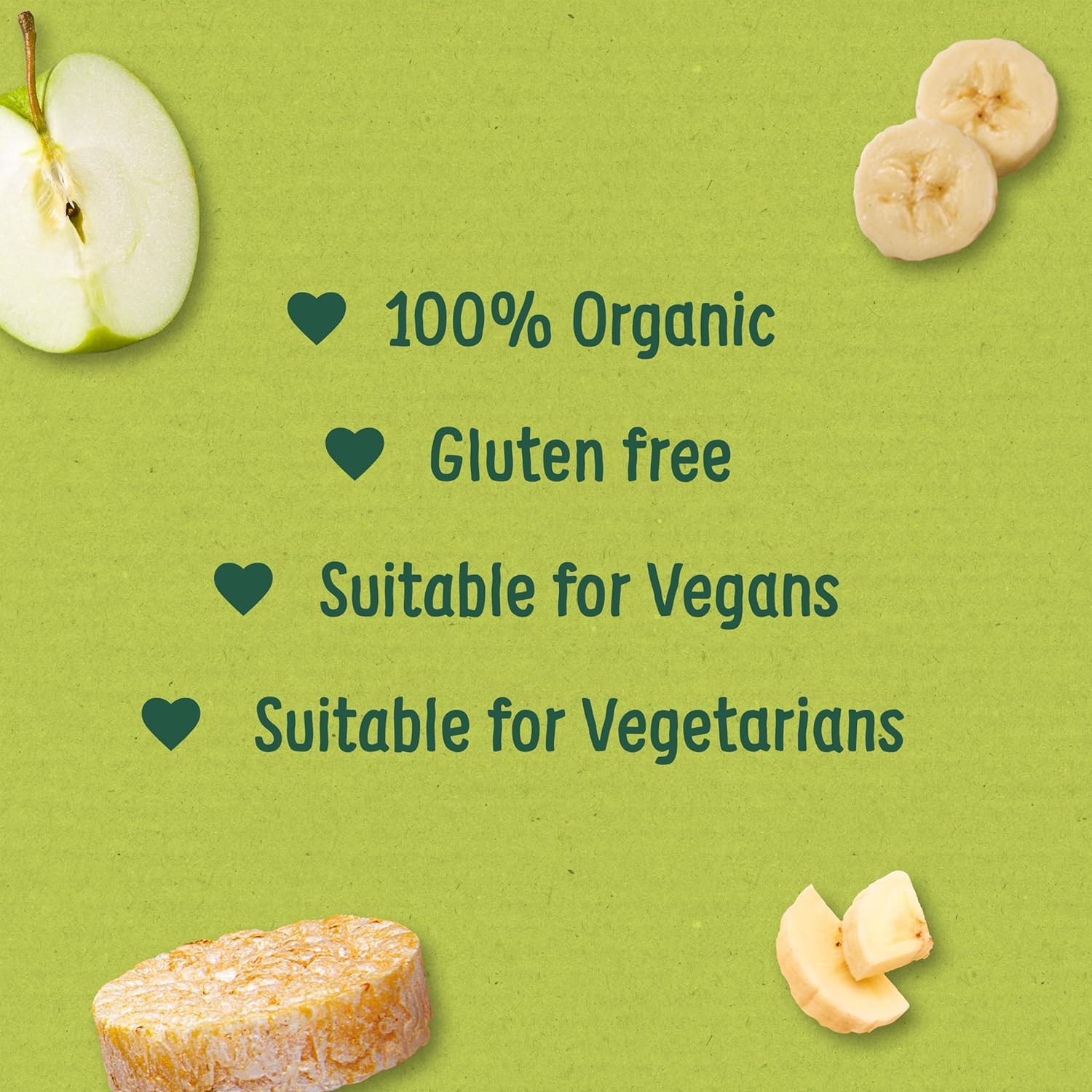 Organix Banana Rice Cake Clouds - Organic Baby Snack | 7+ Months | 40g Pack of 6 3