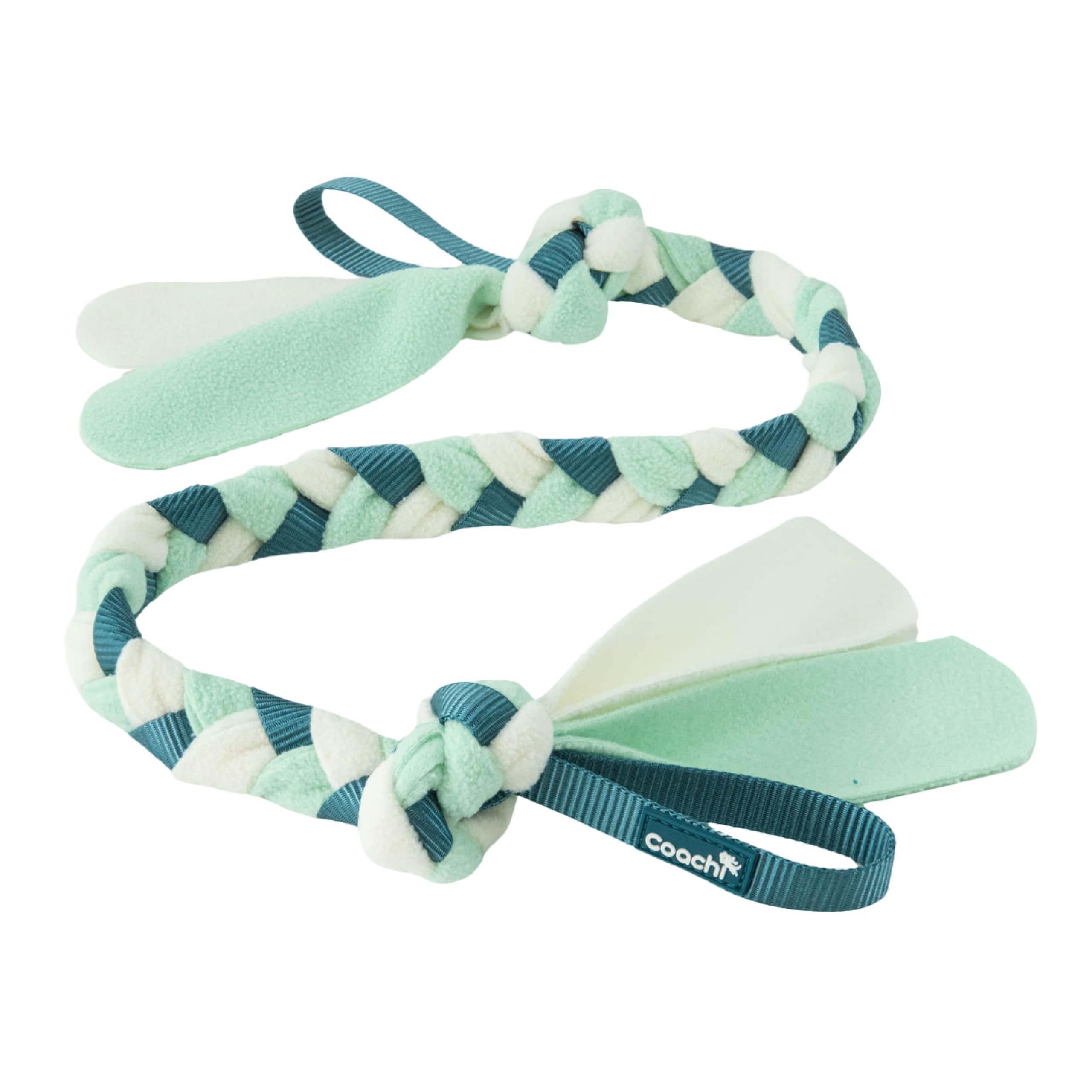 Coachi Puppy & Mini Tuggi Tug - Strong Fabric Tug Toy for Training & Play | Teal & Mint