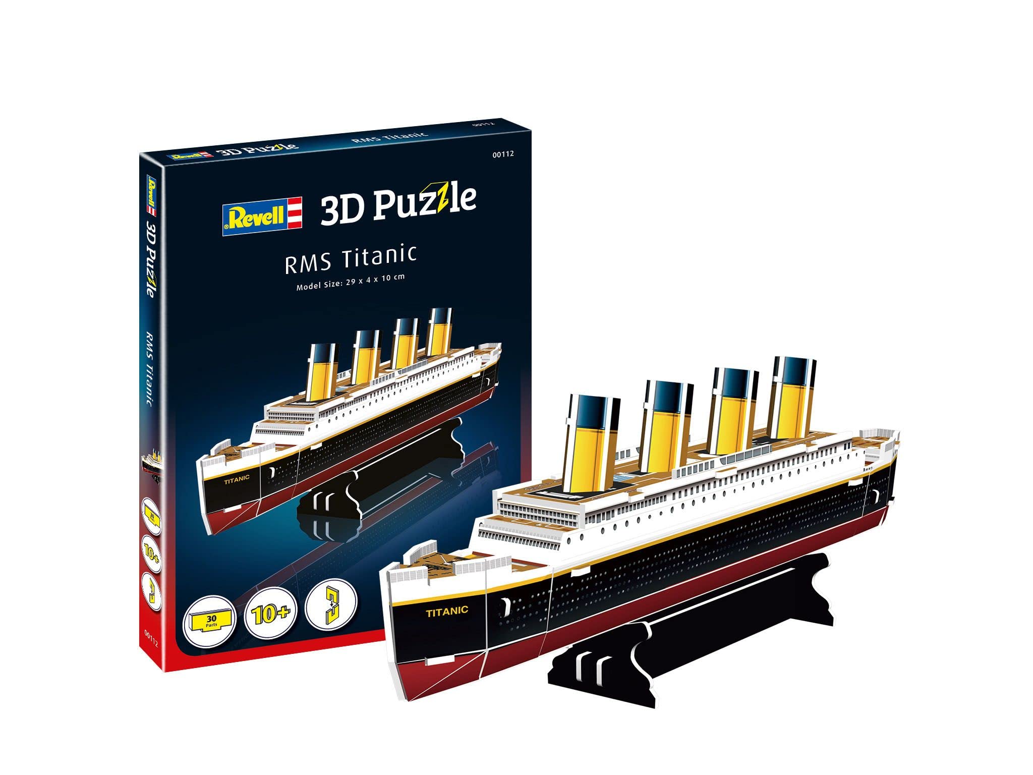 Revell 3D Puzzle 00112 RMS Titanic - Highly Detailed Model | 30 Pieces | 29cm Length 1