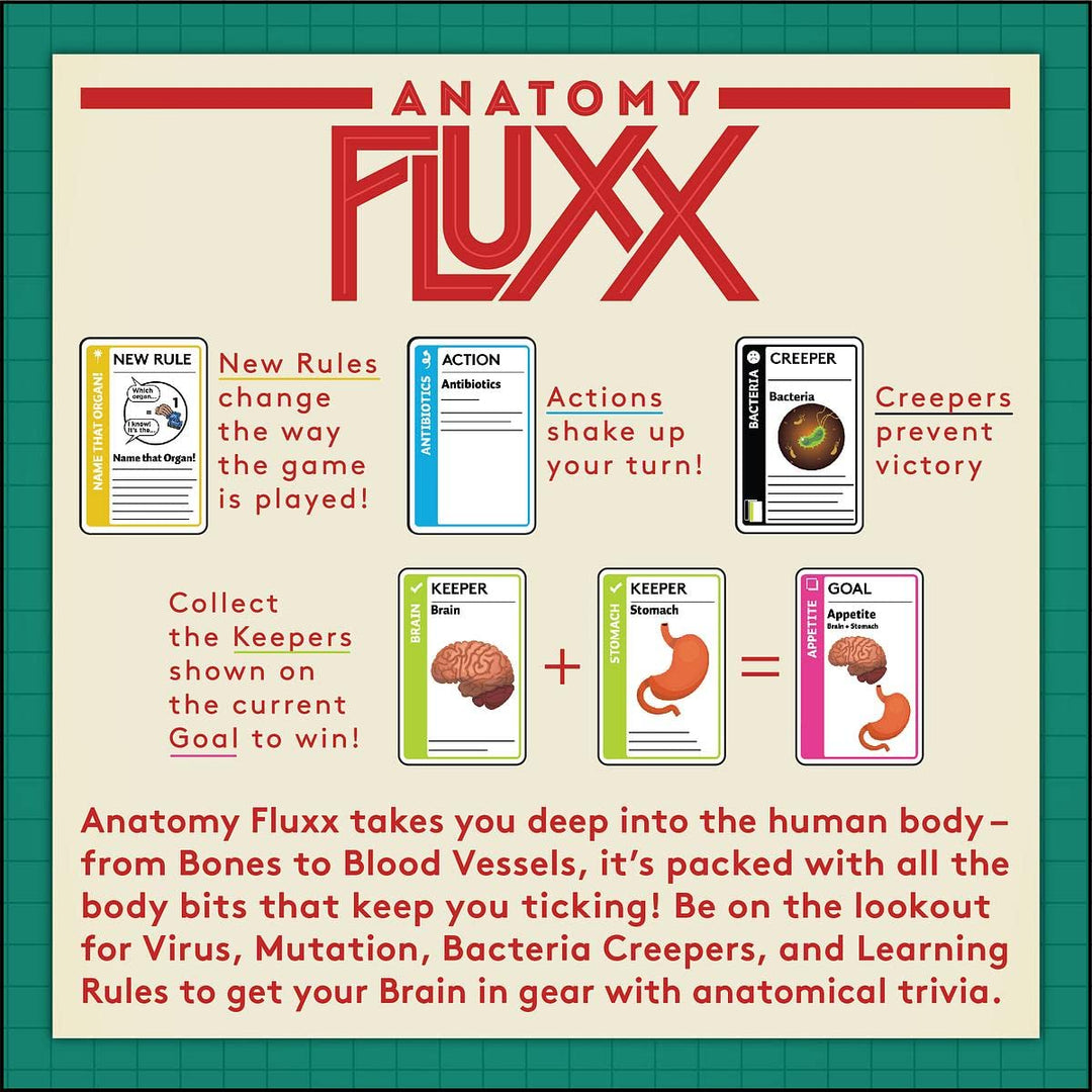 Looney Labs Fluxx: Anatomy Edition Card Game