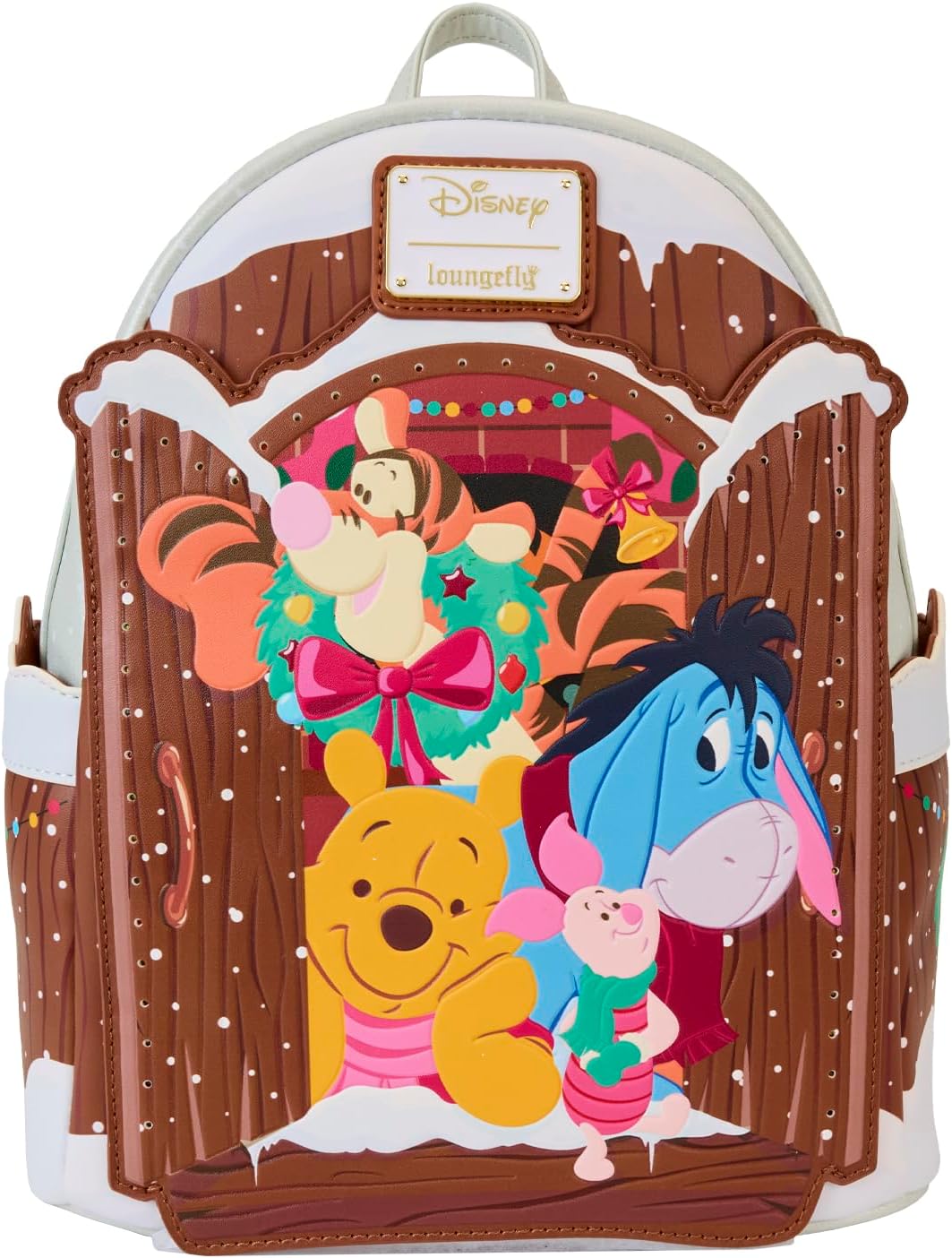 Loungefly Disney Winnie the Pooh and Friends Christmas Greetings Mini Backpack (WDBK3789)