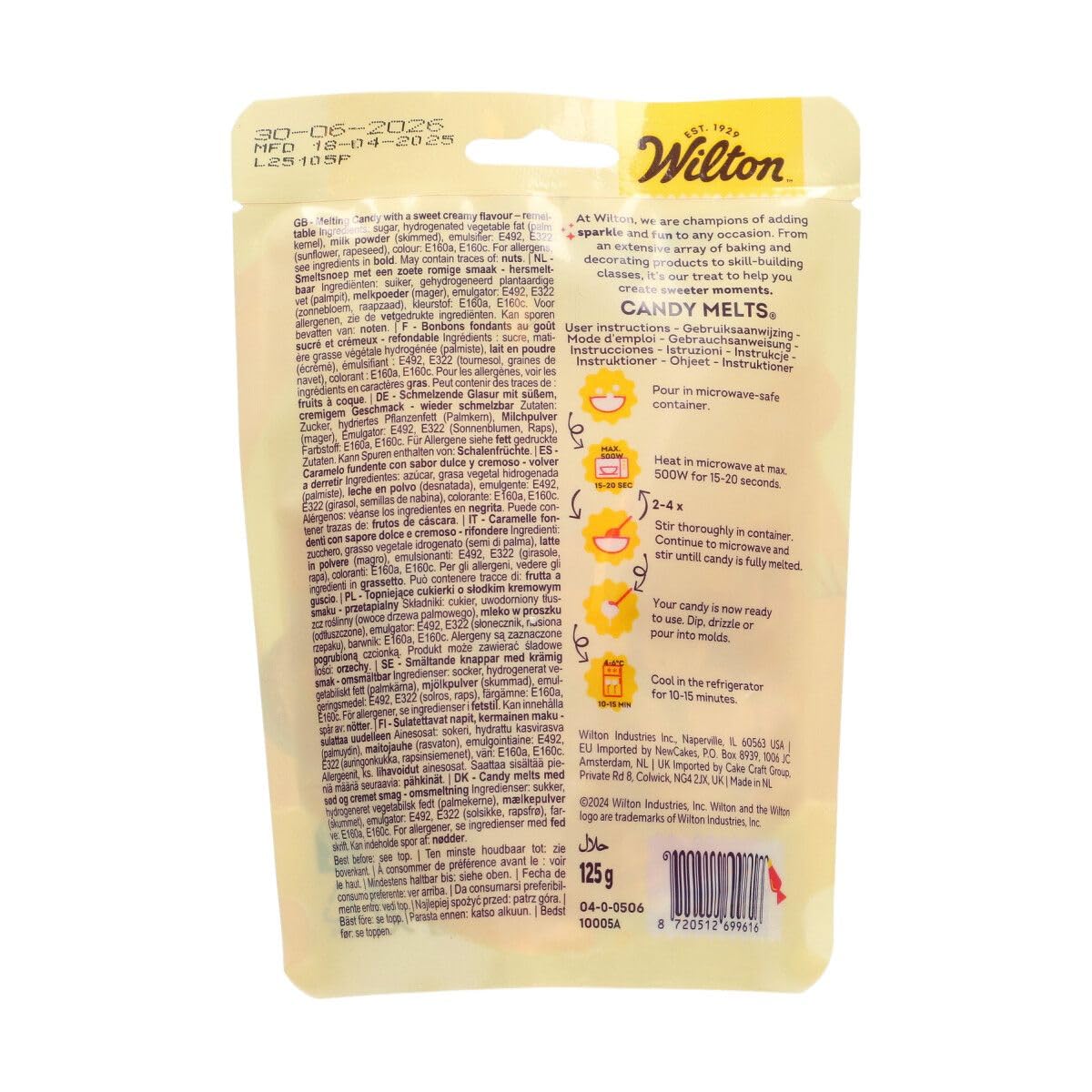 Wilton Candy Melts Orange - Sweet Creamy Flavour Melting Candy for Molding and Dipping | 125g 2