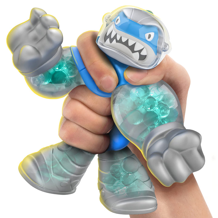 Heroes of Goo Jit Zu Galaxy Attack - Astro Thrash 41209, Stretchy Action Figure with Flip-Up Visor
