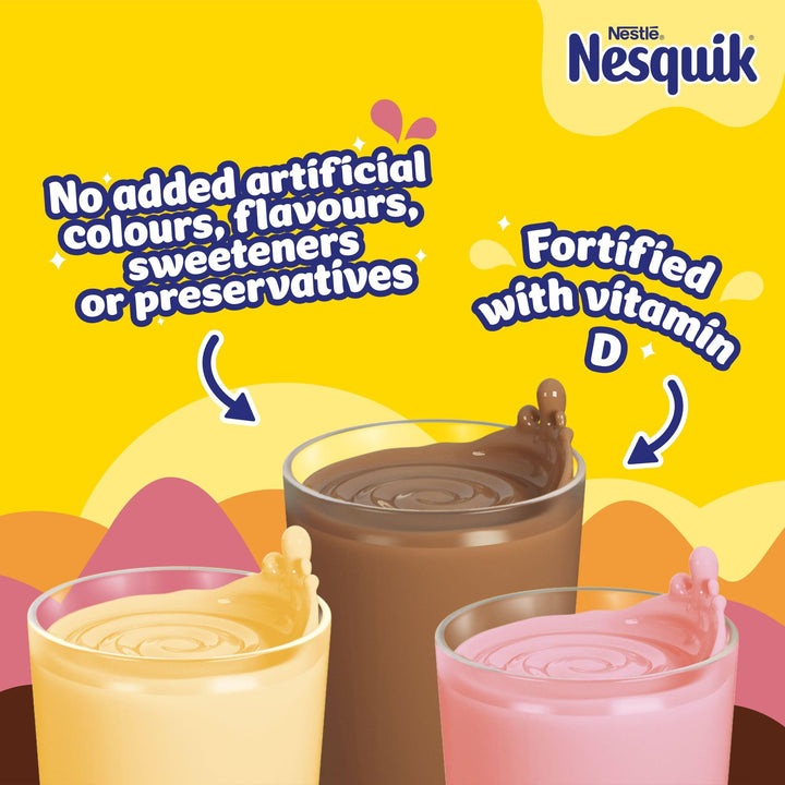 Nesquik Banana Milkshake Mix 500g - Gluten Free Powder with No Artificial Colours or Flavourings
