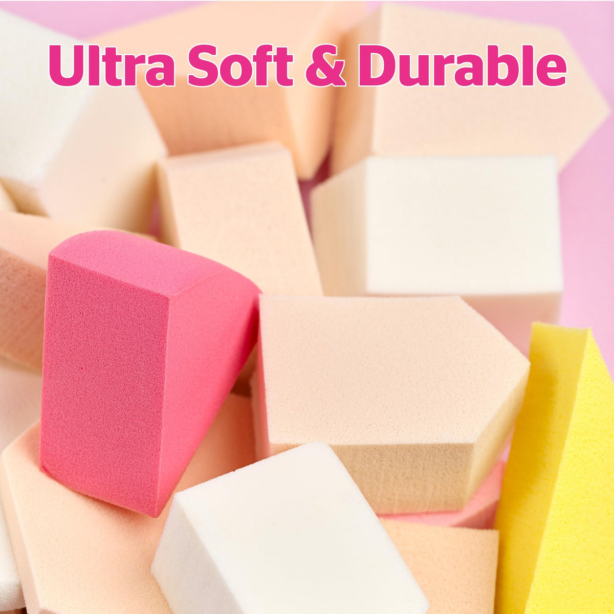 Brushworks Assorted Makeup Sponges - Pack of 24 | Cruelty-Free & Vegan | Apply Liquids, Creams, Powders 4