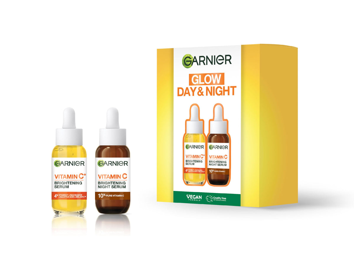 Garnier Vitamin C Day & Night Face Serum Gift Set - Brightening Serums