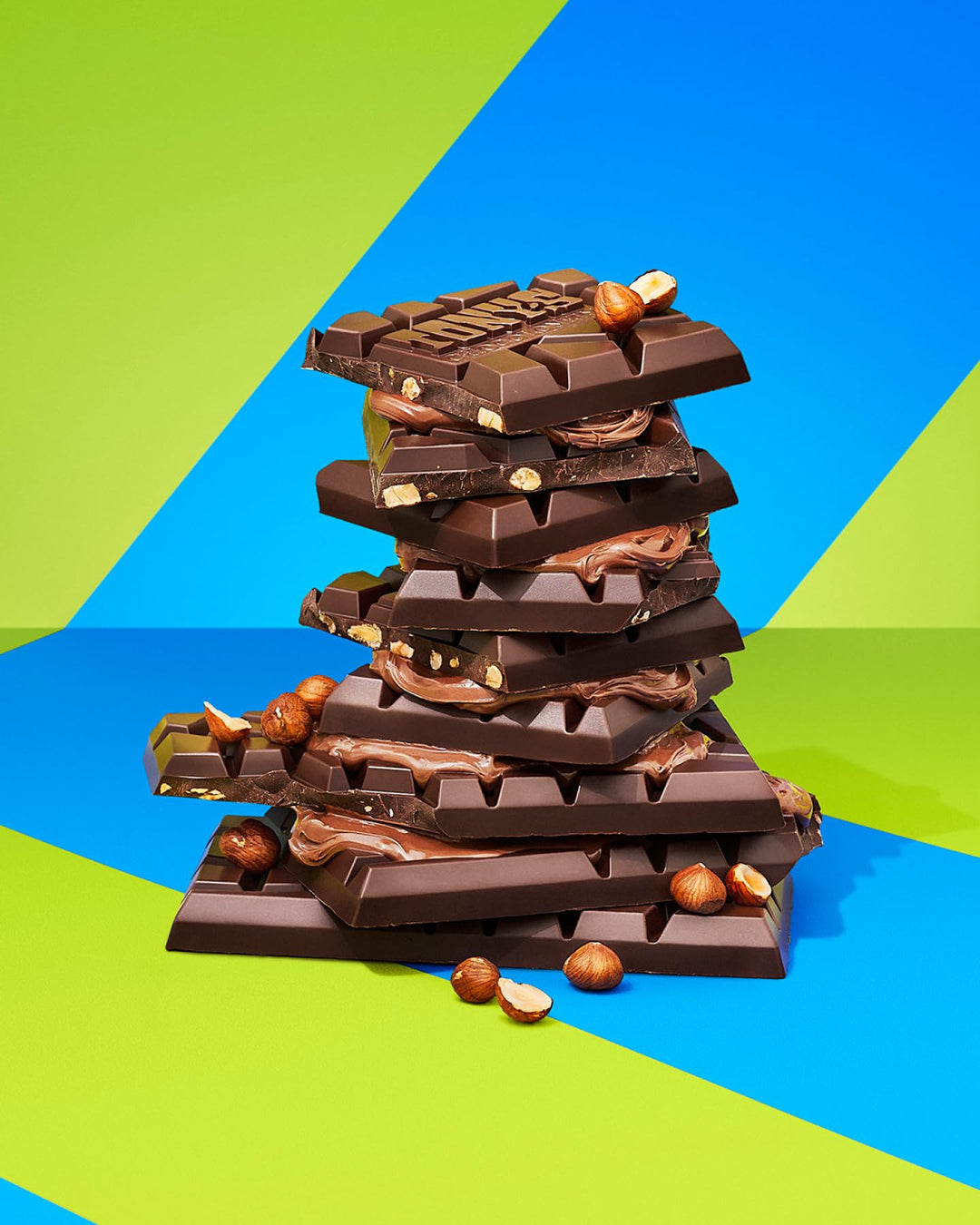 Tony's Chocolonely Dark Creamy Hazelnut Crunch Chocolate Bar 180g - Belgian Fairtrade Vegan Chocolate