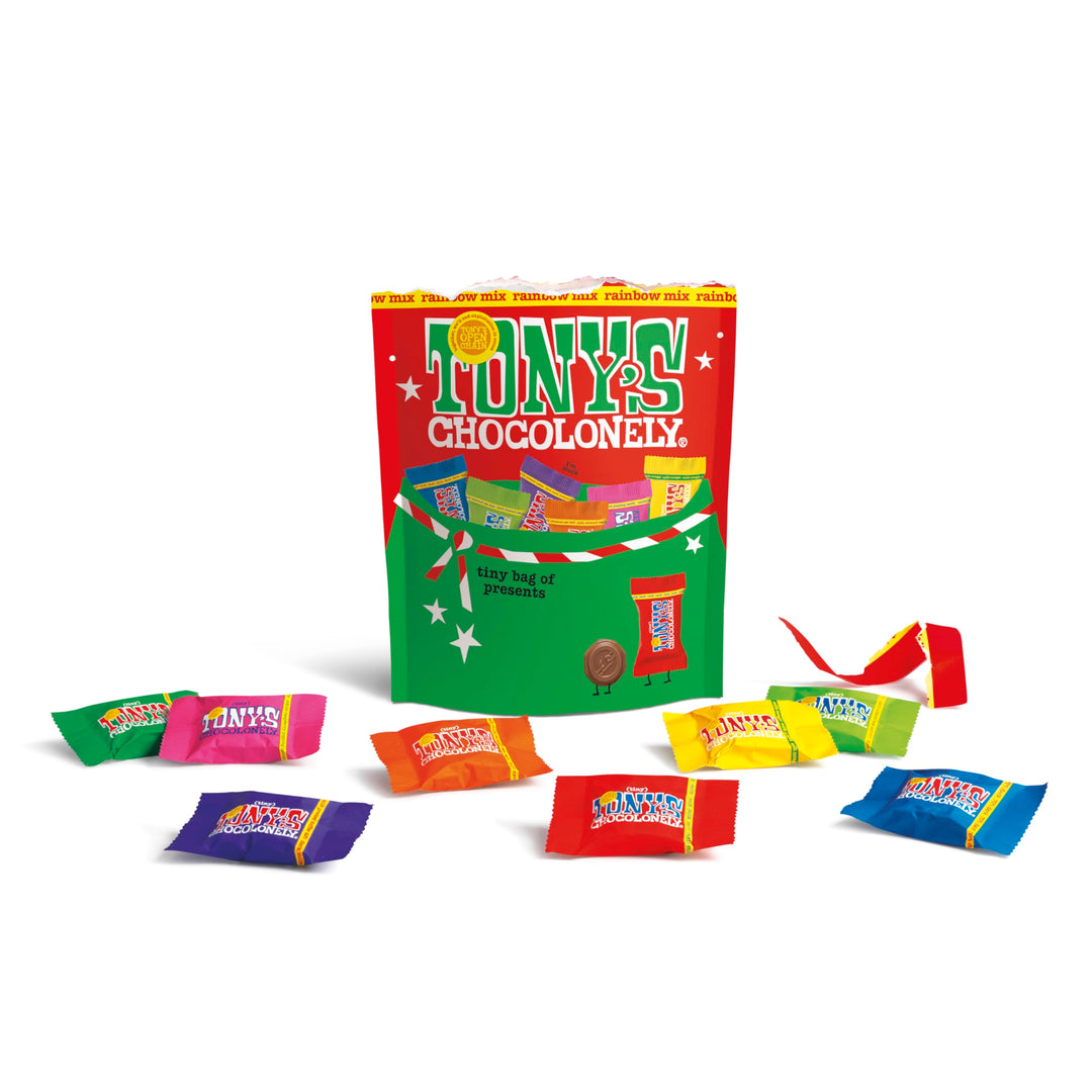 Tony's Chocolonely Tiny Tony's Christmas Pouch - Assorted Flavors Chocolate Gift