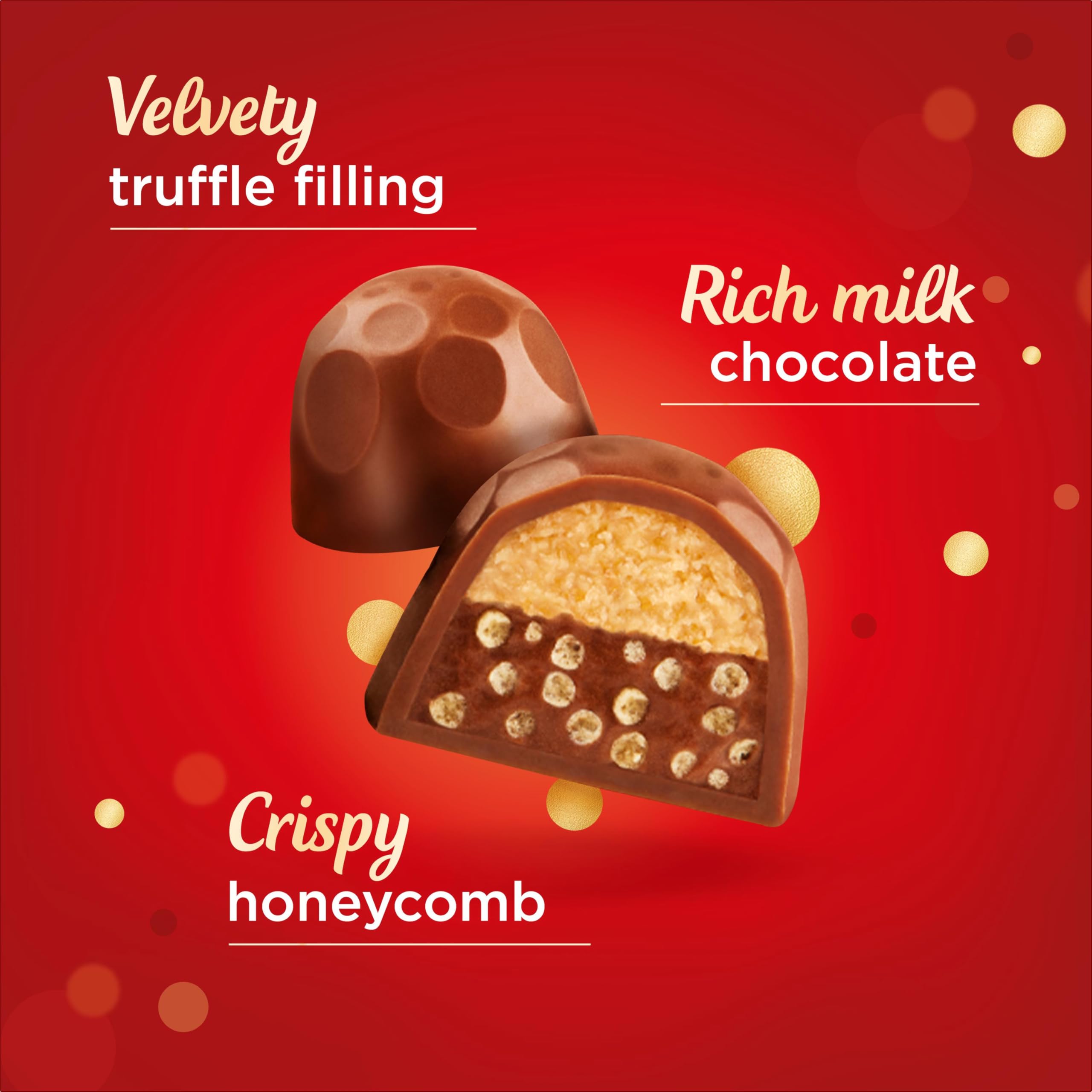 Maltesers Chocolate Truffles Gift Box - Milk Chocolate with Honeycomb | 455g 2