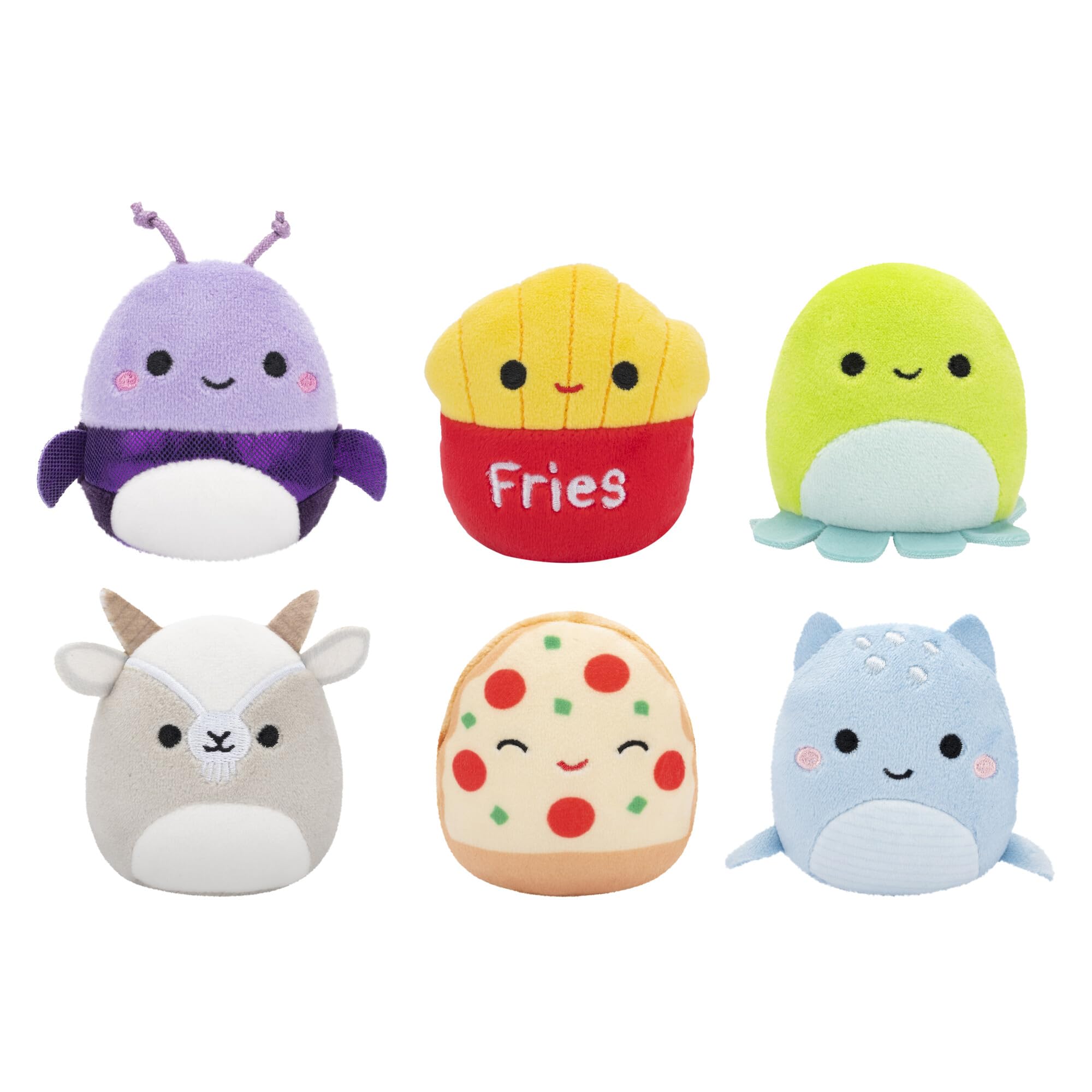 Squishmallows Micromallows 6-Pack - 2.5" Mini Plush Collection with Axel, Lune, Malcolm, Orphie, Pep, Walker 1
