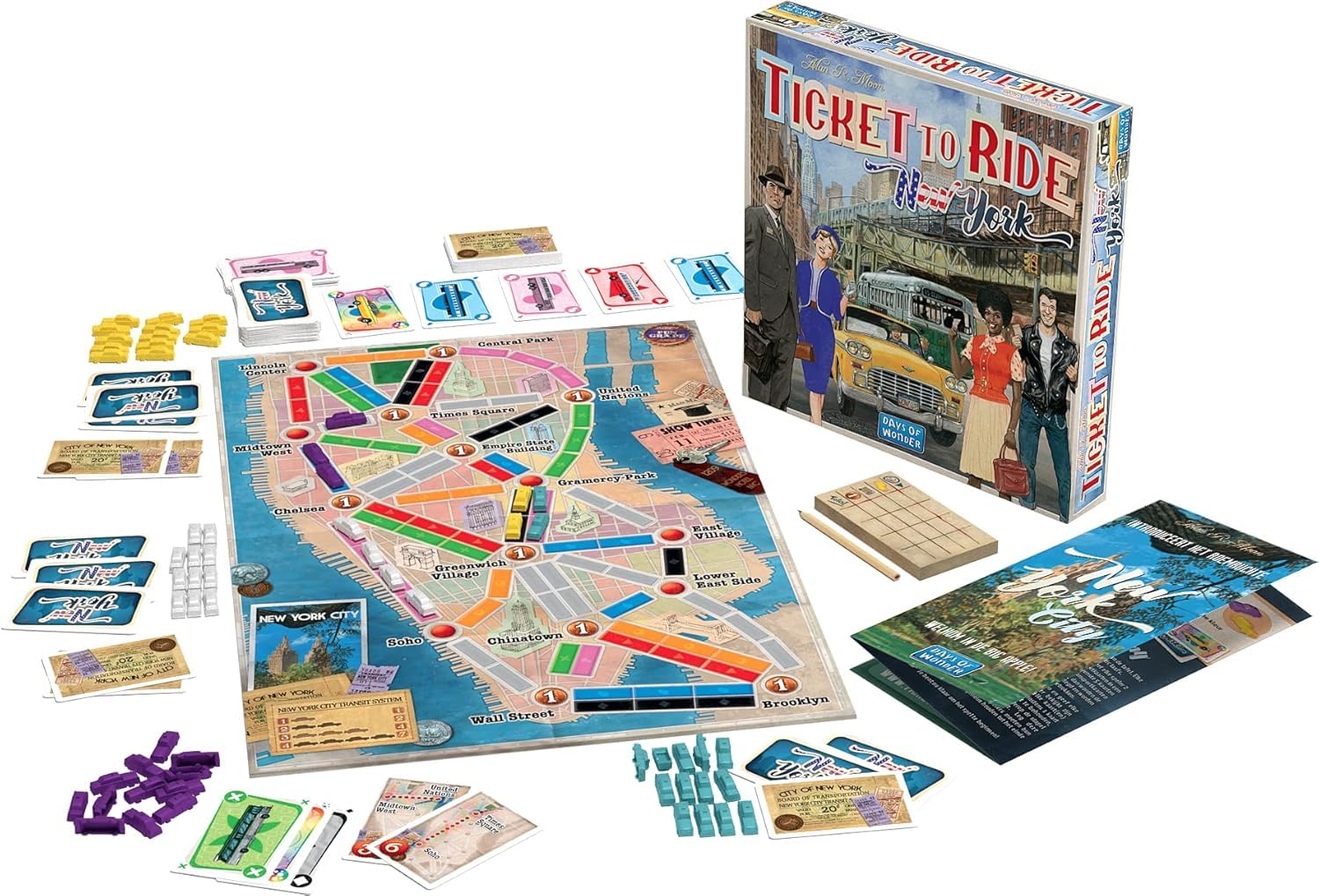 Days of Wonder Ticket to Ride New York Board Game | Ages 8+ | 2-4 Players | 10-15 Min Playtime 2