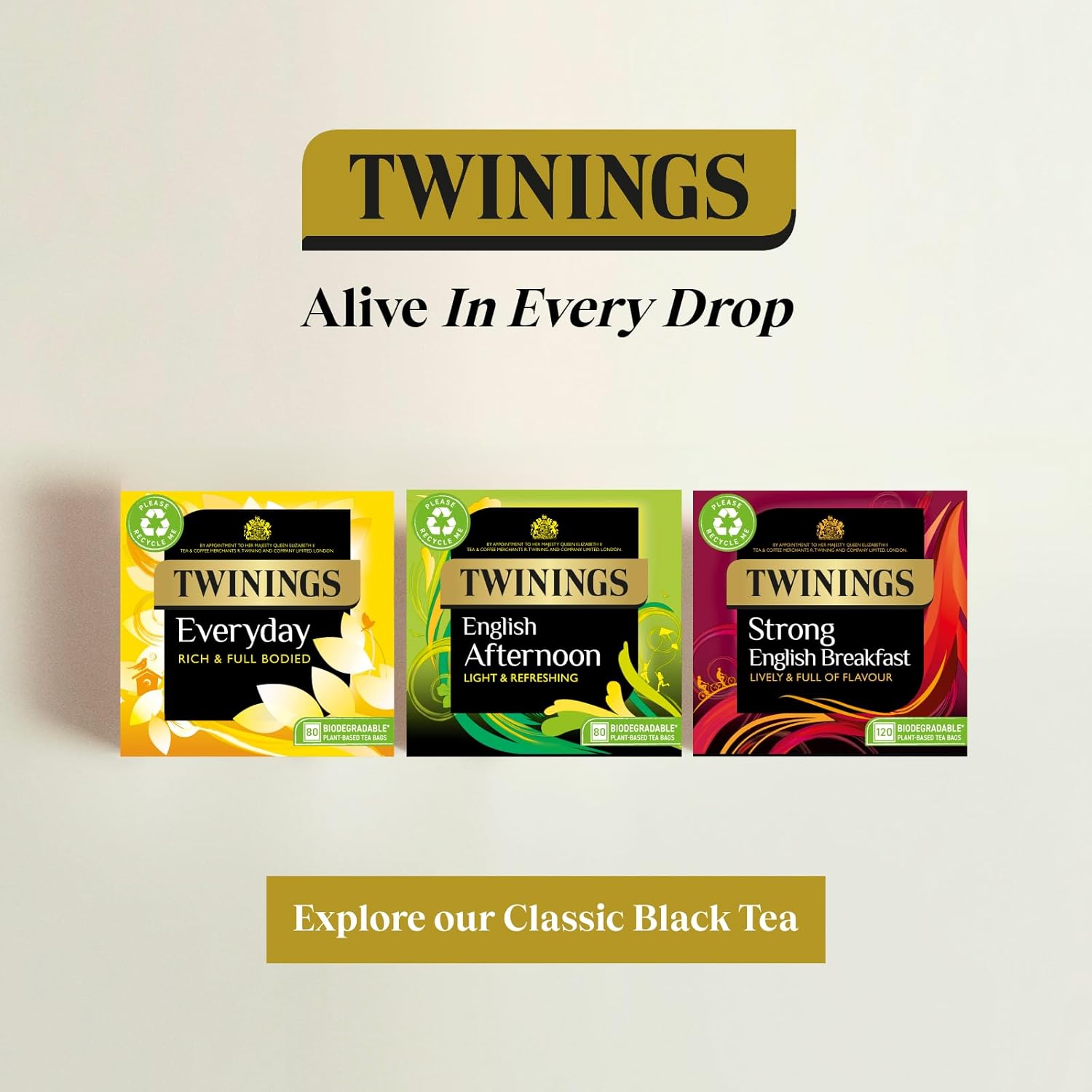 Twinings English Breakfast Tea | Golden, Well-Rounded & Full-Bodied Black Tea | 80 Tea Bags 3