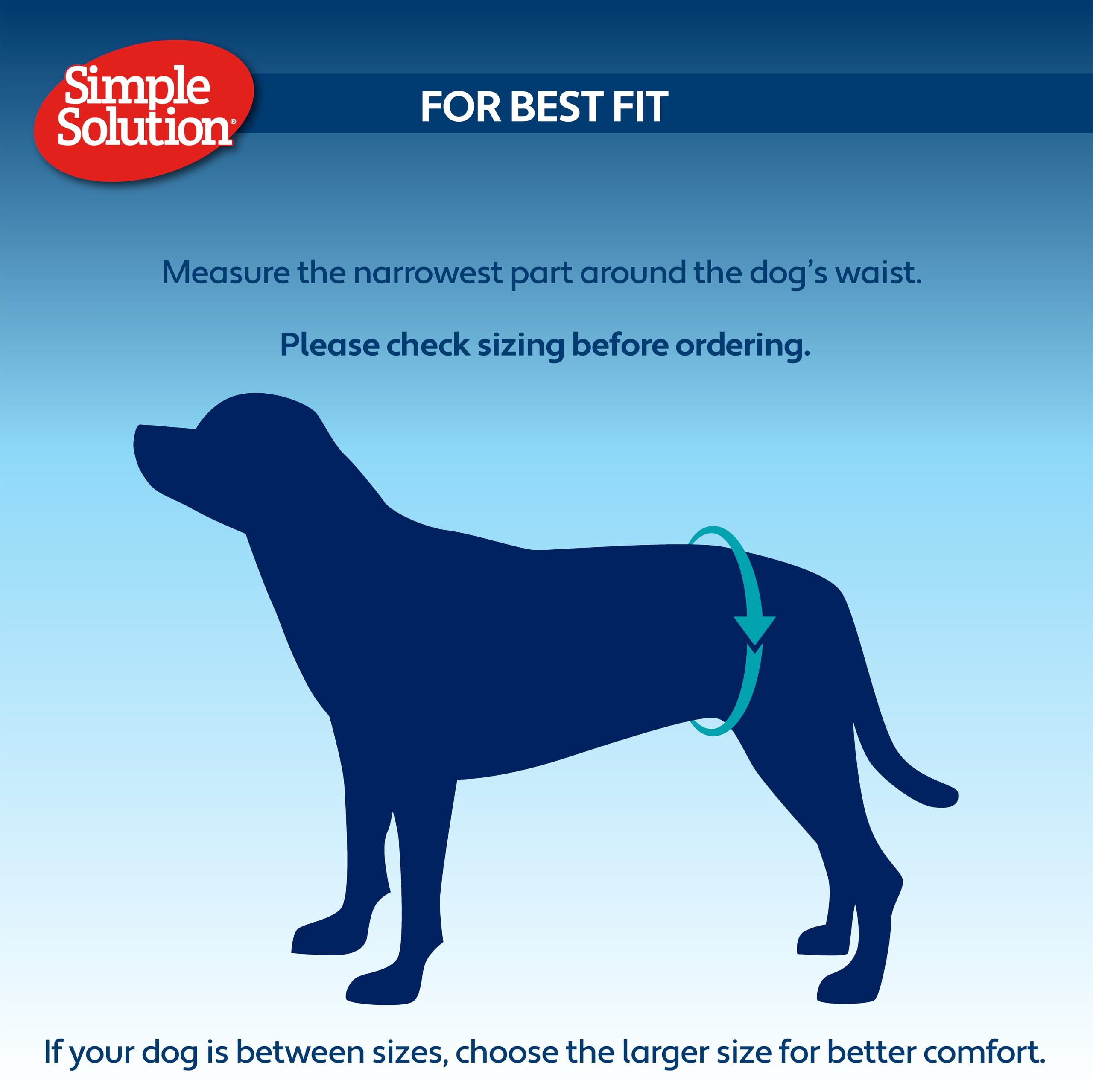 Simple Solution Disposable Male Dog Diapers - Large (22-34kg) | 12 Count 5