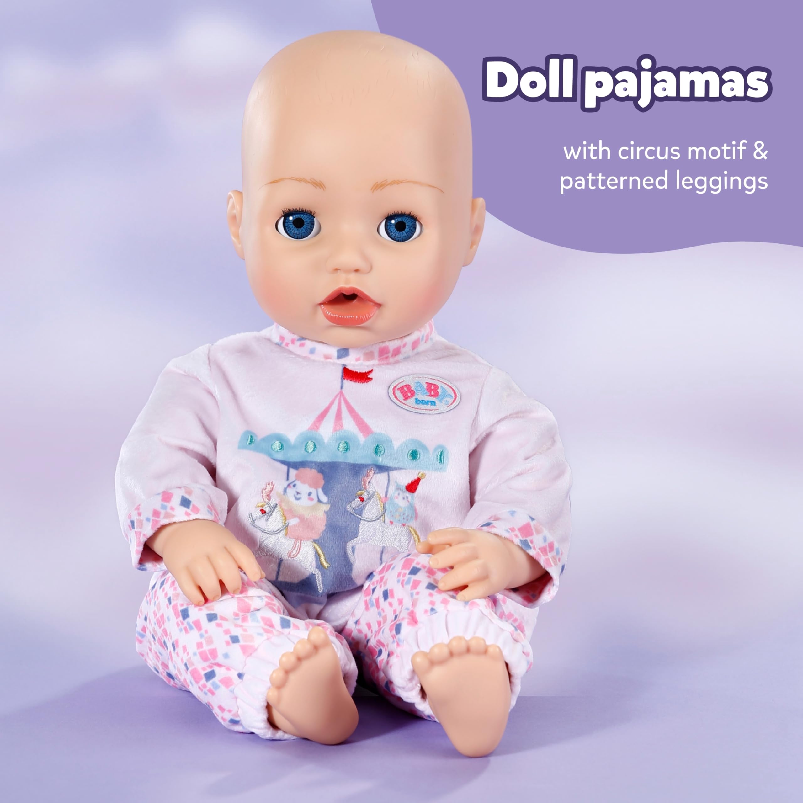 BABY born Pyjamas - Long-Sleeved Shirt & Colorful Leggings Doll Clothes Set 3