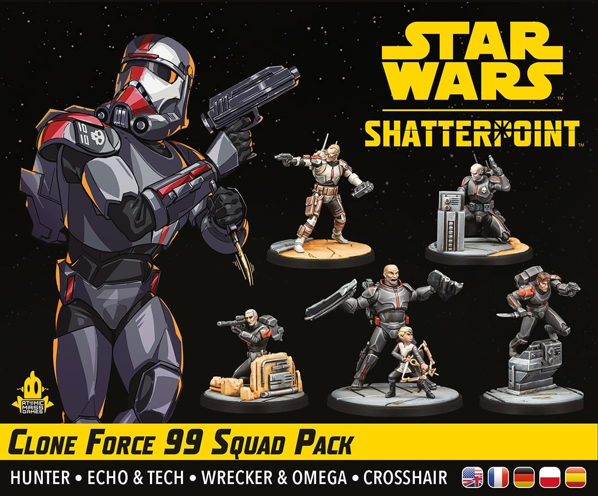 Atomic Mass Games Star Wars: Shatterpoint Clone Force 99 Squad Pack Miniatures Game 5