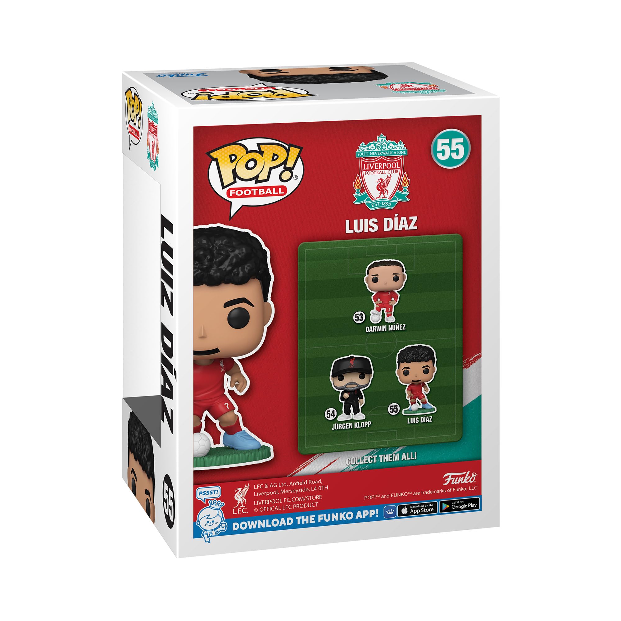 Funko POP! Soccer: Liverpool FC - Luis Diaz Collectable Vinyl Figure | 3.75 Inches | Model 73934 3
