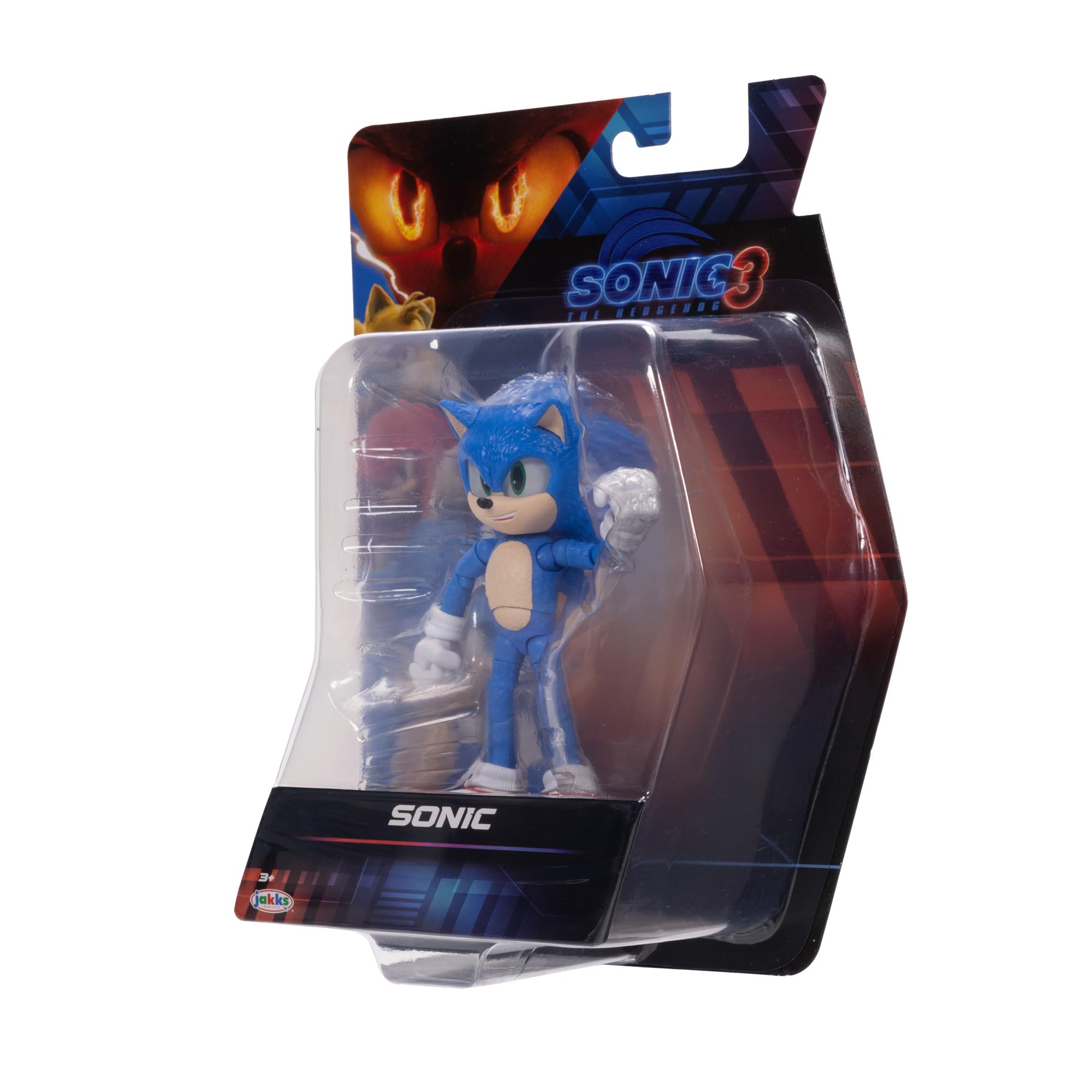 Sonic The Hedgehog Sonic 3 Movie Sonic Collector Toy Figure by Jakks Pacific | 5" / 13cm Tall | Ages 3+ 6