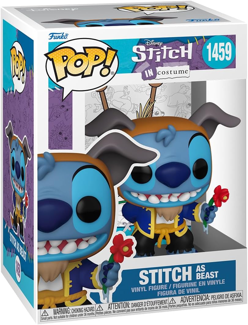 Funko Pop! Disney: Stitch as Beast - Lilo & Stitch Vinyl Figure 1