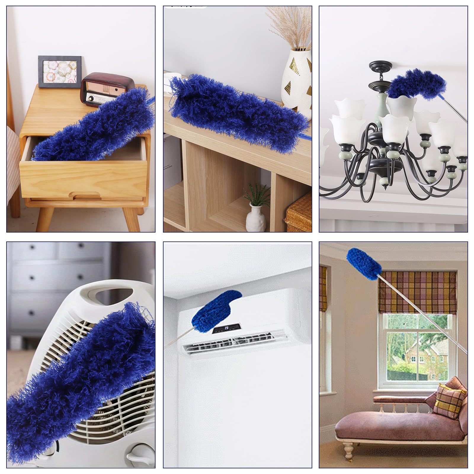 ASelected - Extendable Microfiber Duster with 108" Telescoping Pole 5