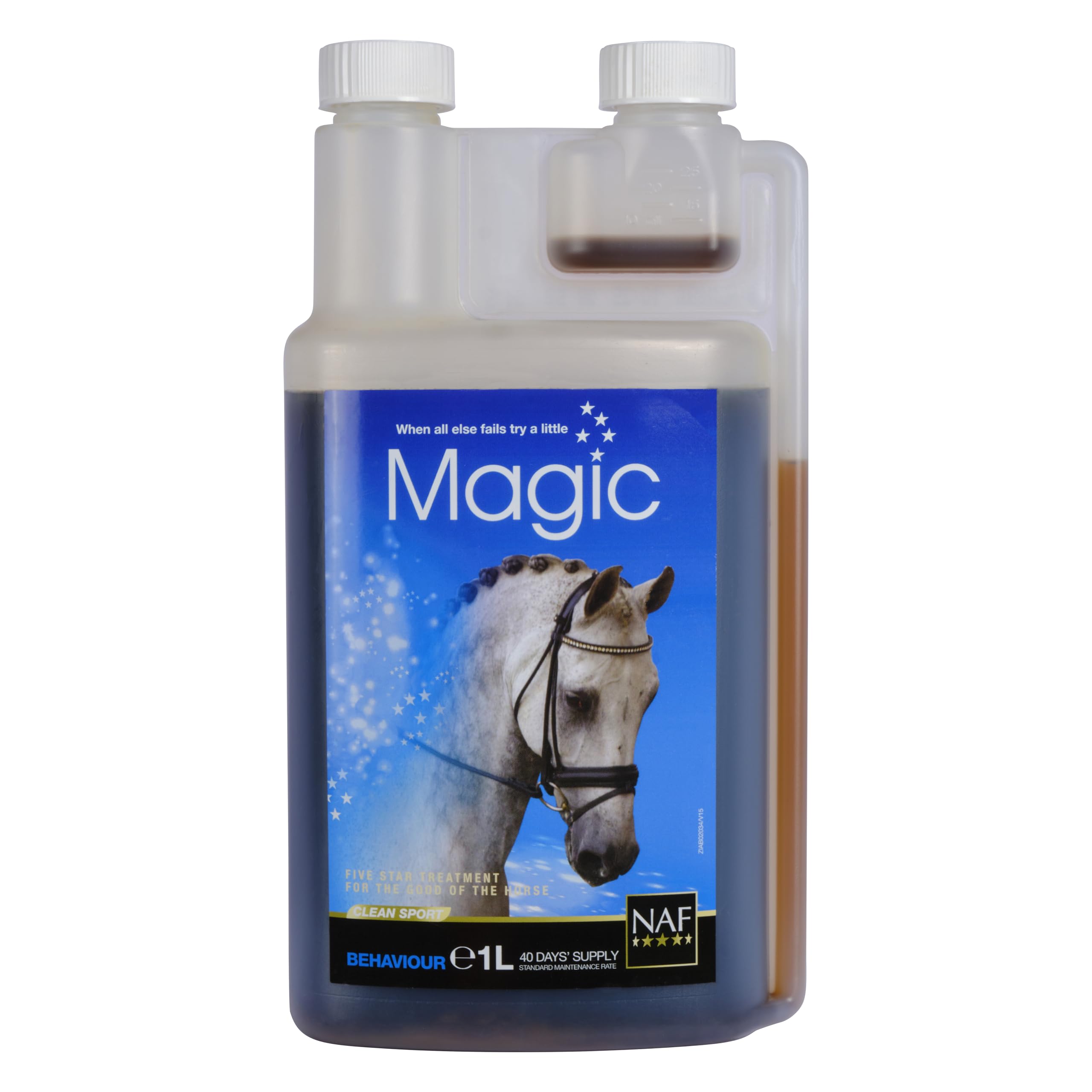 NAF Five Star Magic Liquid 1L - Magnesium-Based Calmer for Horses | Supports Nervous System