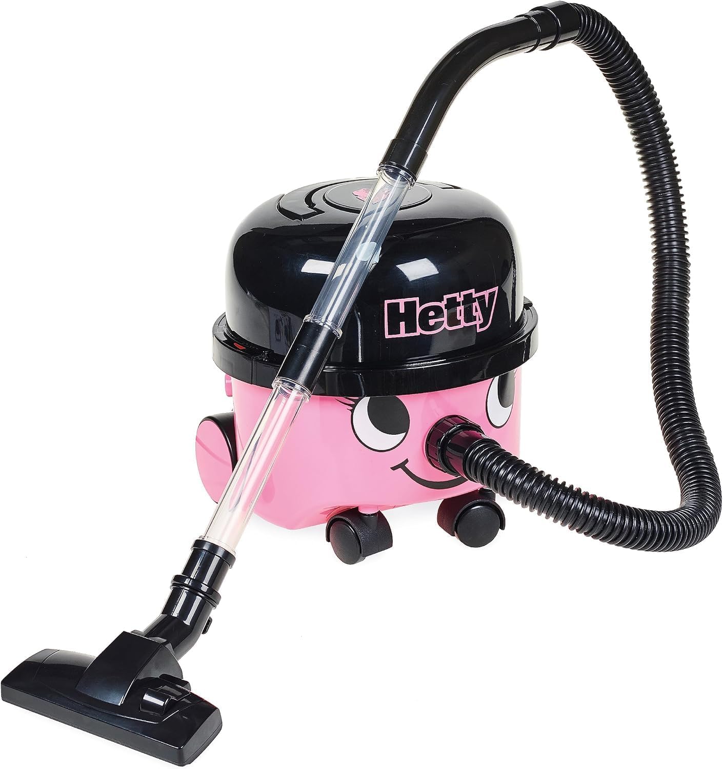 Casdon Hetty Vacuum Cleaner Toy - Pink Real Suction Function | Ages 3+ | Includes Nozzle Accessories 1