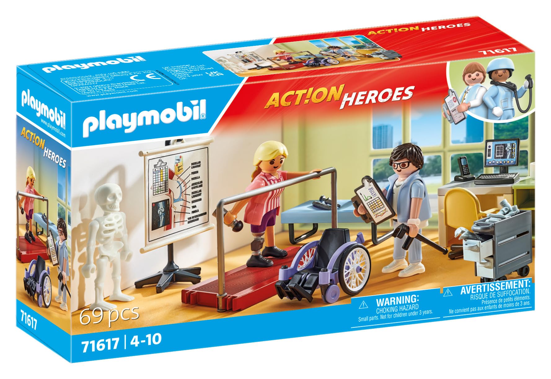 Playmobil 71617 Action Heroes Orthopedics Playset - Caring Treatment Role Play for Kids 4+ 4