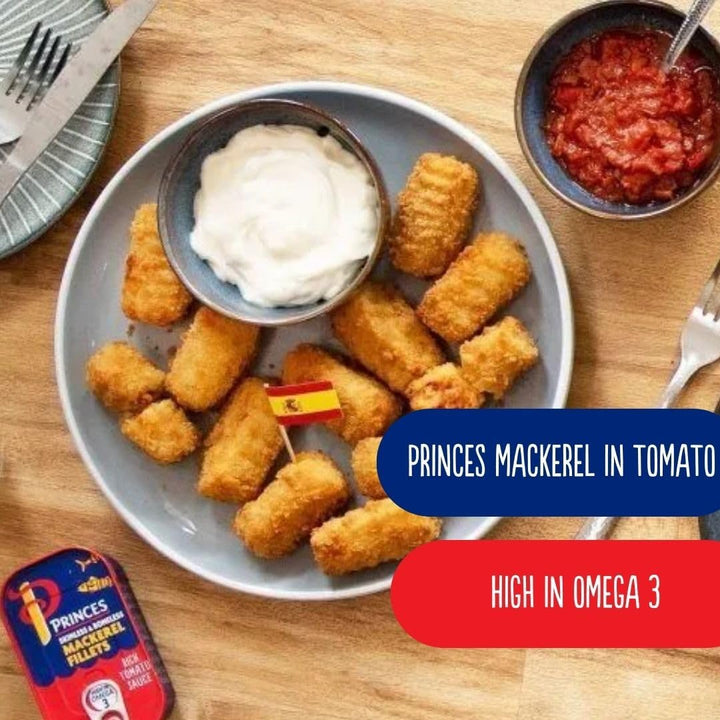 Princes Mackerel Fillets in Tomato Sauce, 125g, Pack of 10