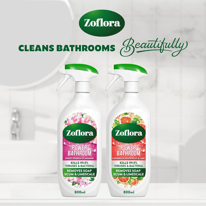 Zoflora Caribbean Grapefruit & Lime Power Bathroom Cleaner 800ml