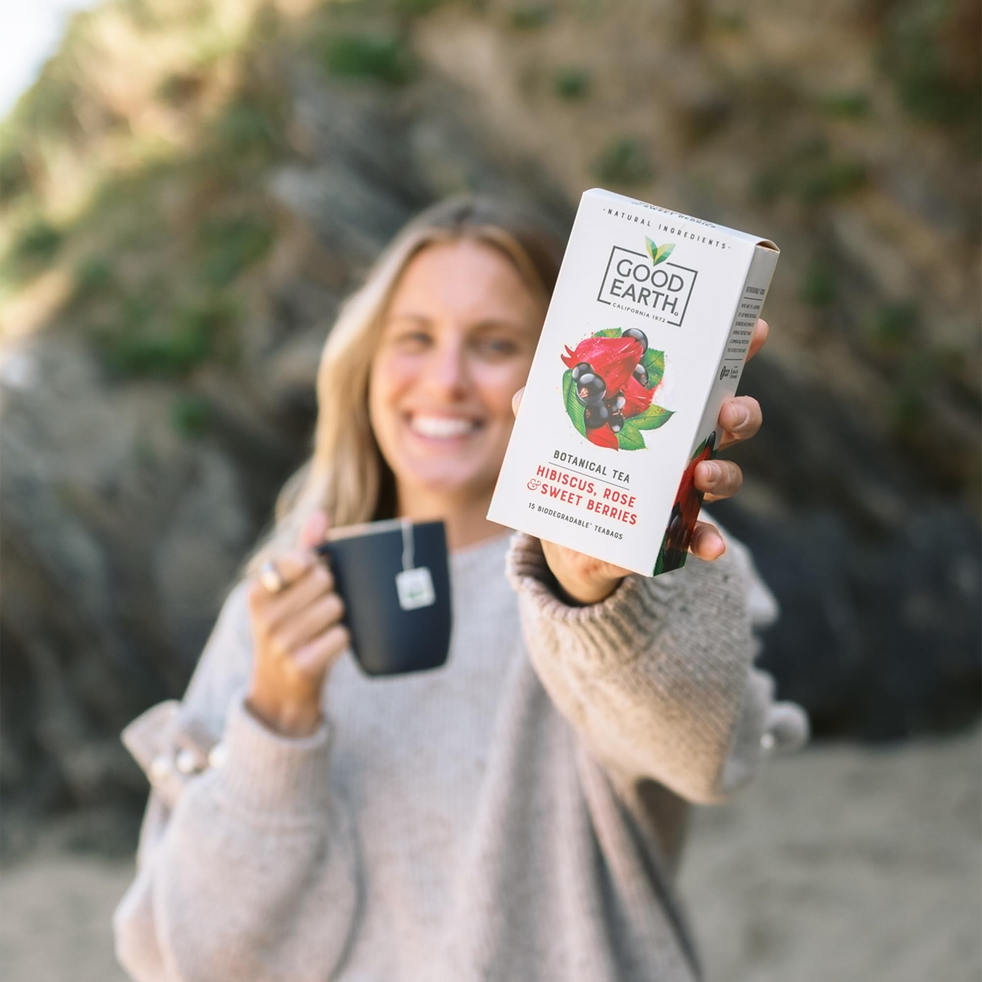 Good Earth Tea Co. Hibiscus, Sweet Berries & Rose Tea - 5 x 15 Teabags 12