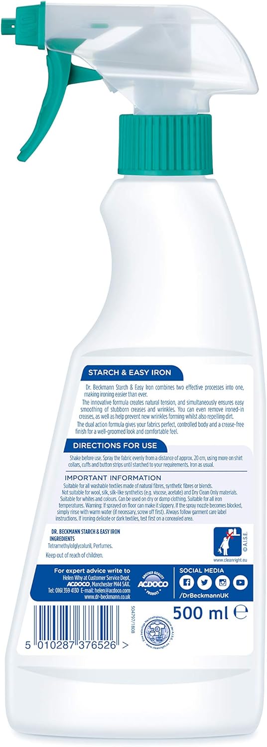 Dr. Beckmann - Starch & Easy Iron Spray for Smooth, Crisp Finish