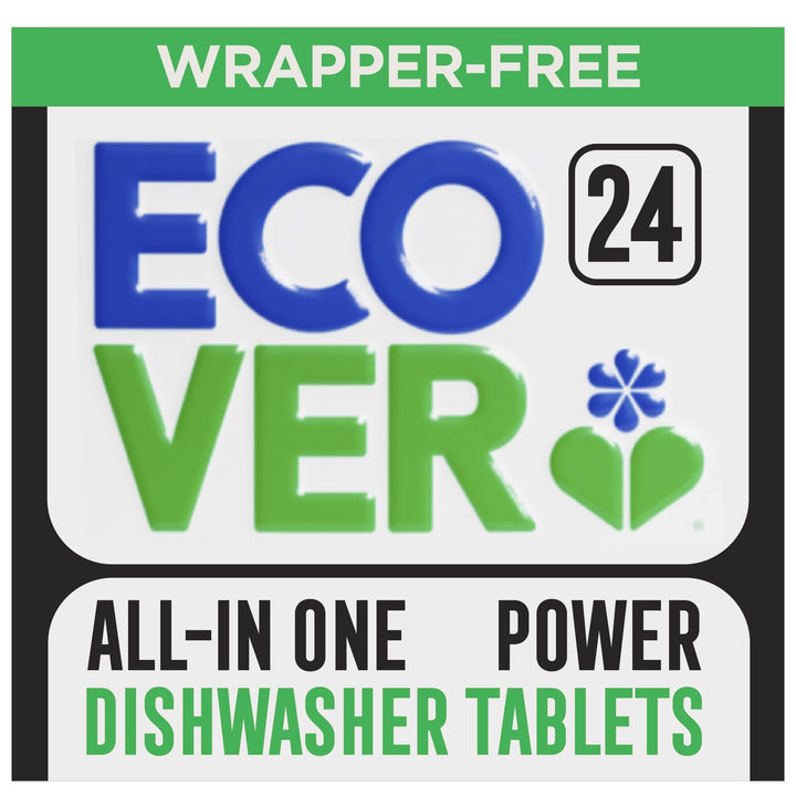 Ecover - All-In-One Power Dishwasher Tablets with Rinse Aid & Salt