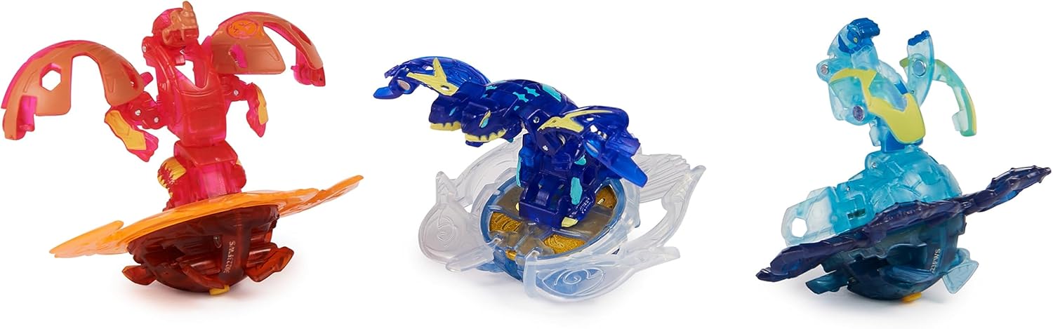 BAKUGAN Ultimate 6-Pack - Spinning Attack Dragonoids, Titanium & Core Balls for Kids 6-8 3