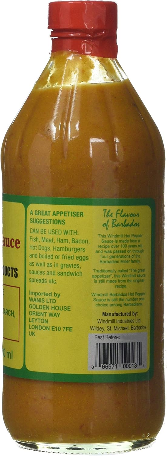 Windmill Hot Pepper Sauce, 480 ml - The Flavour of Barbados 4