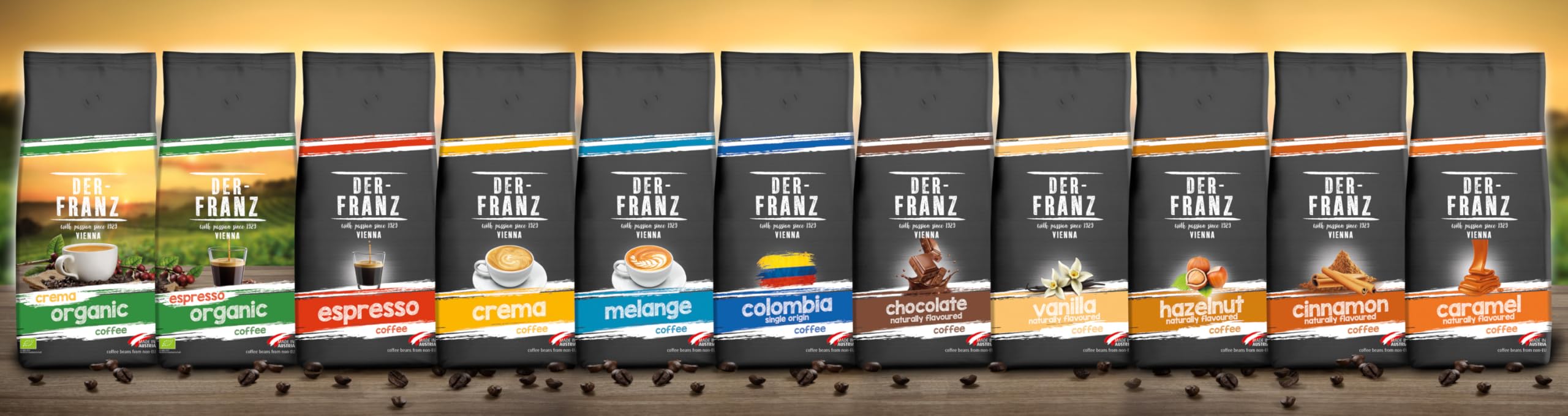 Der-Franz Caramel Flavored Coffee - Whole Roasted Beans | 80% Arabica/20% Robusta | 1kg 4