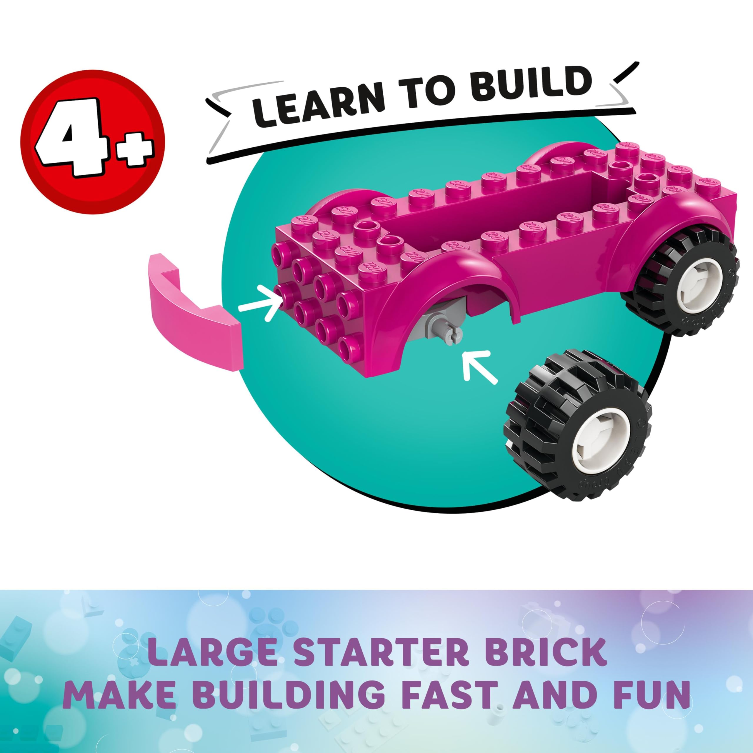 LEGO Gabby’s Party Room Disco Playset - DJ Catnip Party Bus with Minifigures & Games for Kids 4+ 2