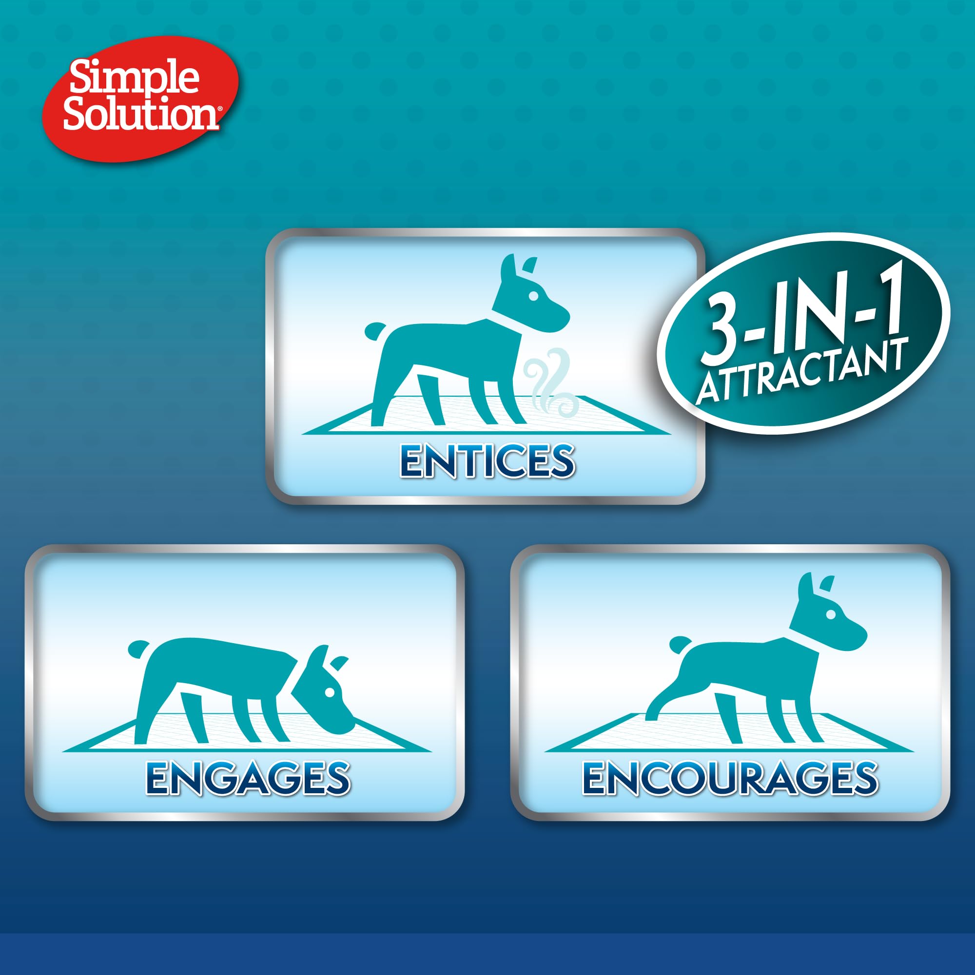 Simple Solution Absorbent Premium Dog Training Pads - 14 Pack | Insta-Shield Odour Control