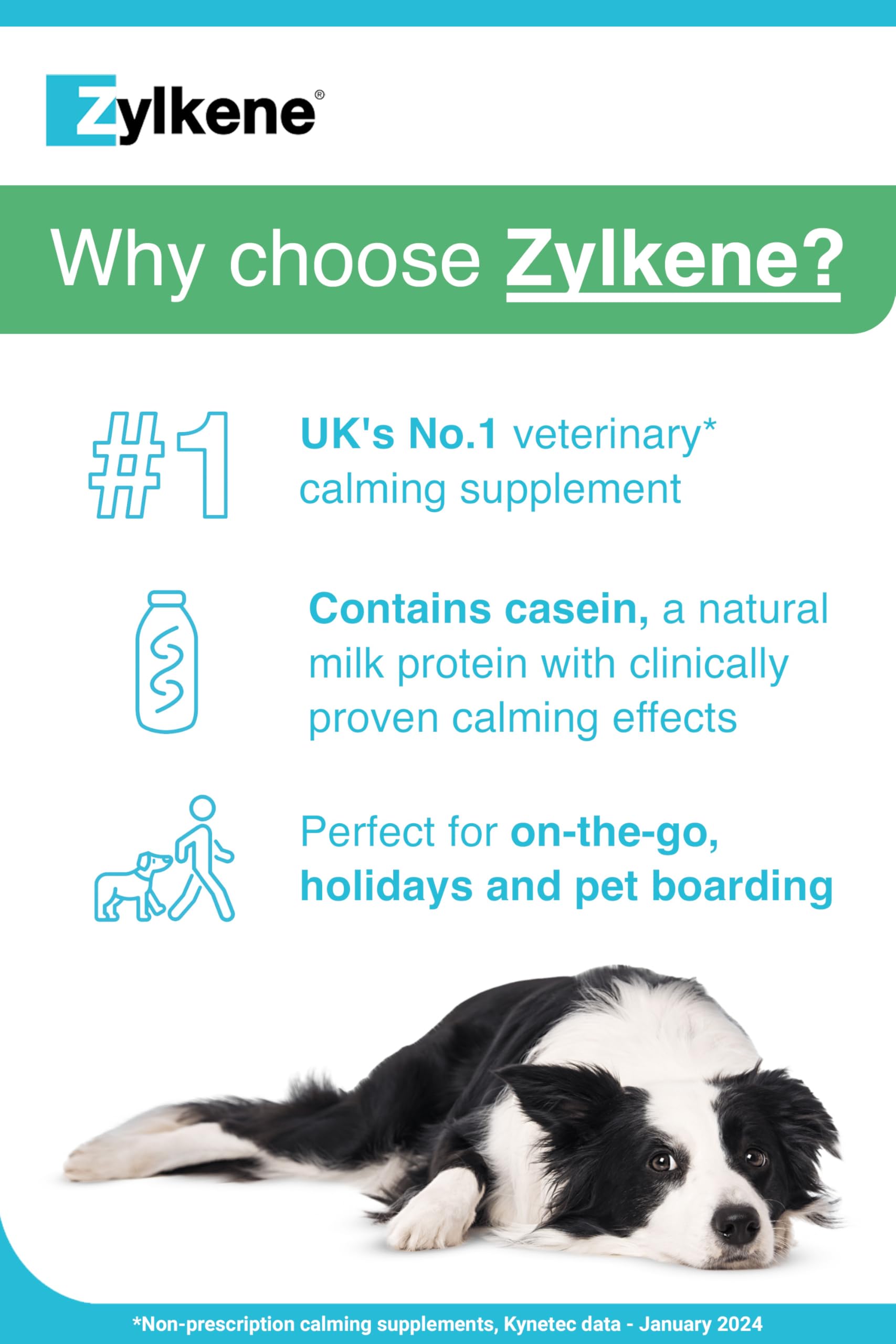 Zylkene Calming Chews for Medium Dogs (10-30kg) - Promotes Relaxation | 14 Chews