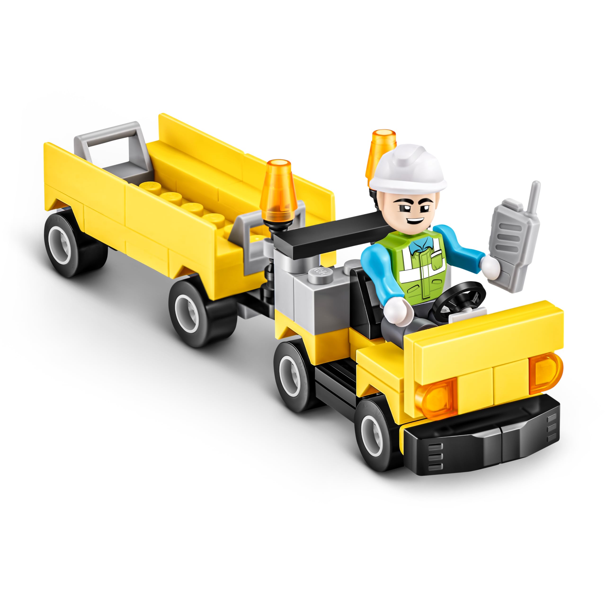MAX Adventure Airport Playset - 793-Piece Building Bricks Set with 3 Vehicles & 6 Figures for Kids 6+ 4